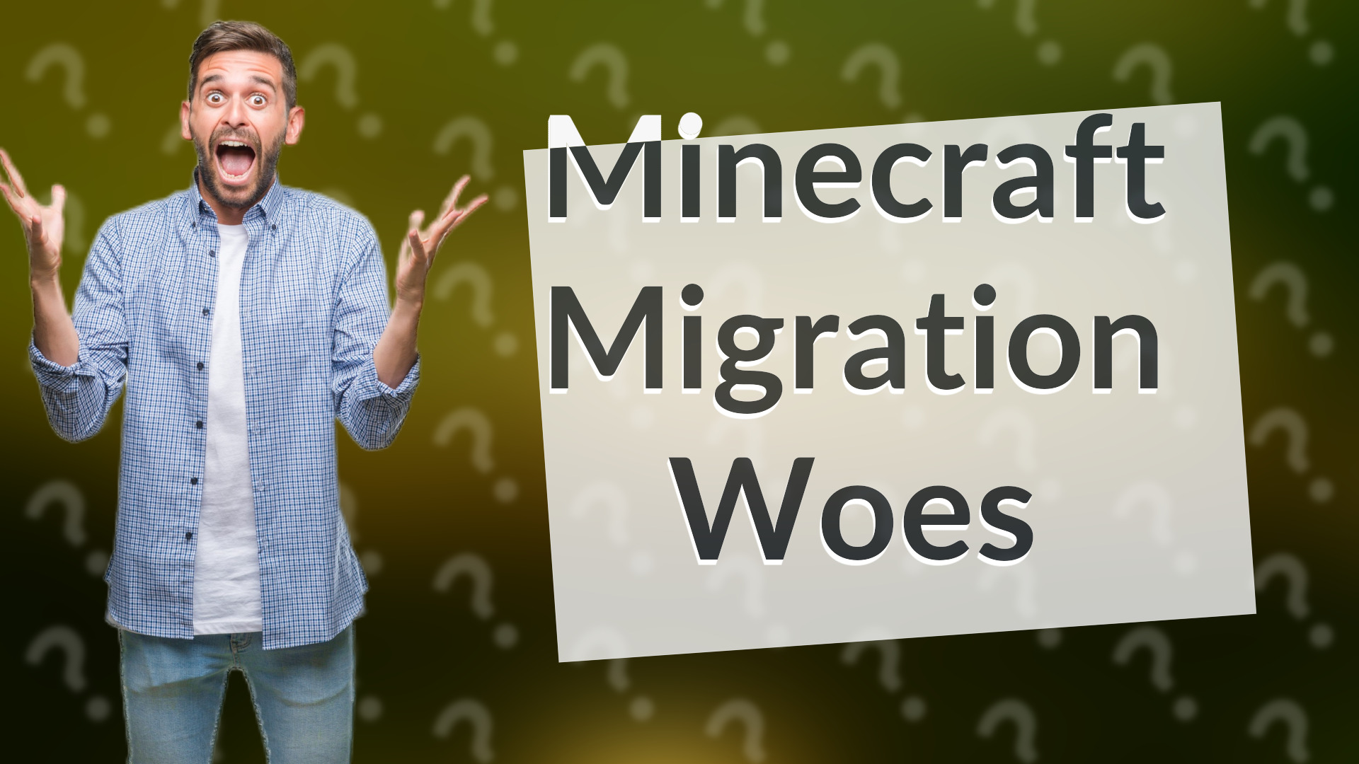 Minecraft Migration Woes