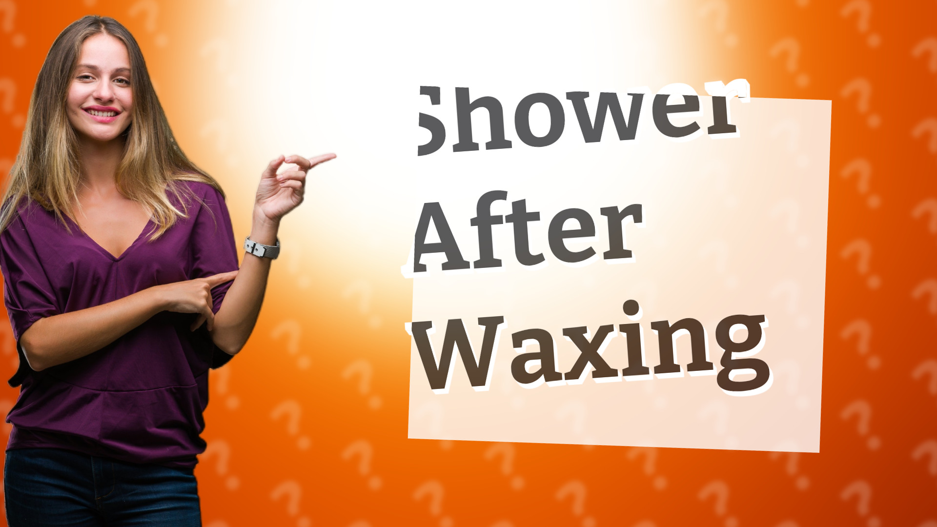 Shower After Waxing