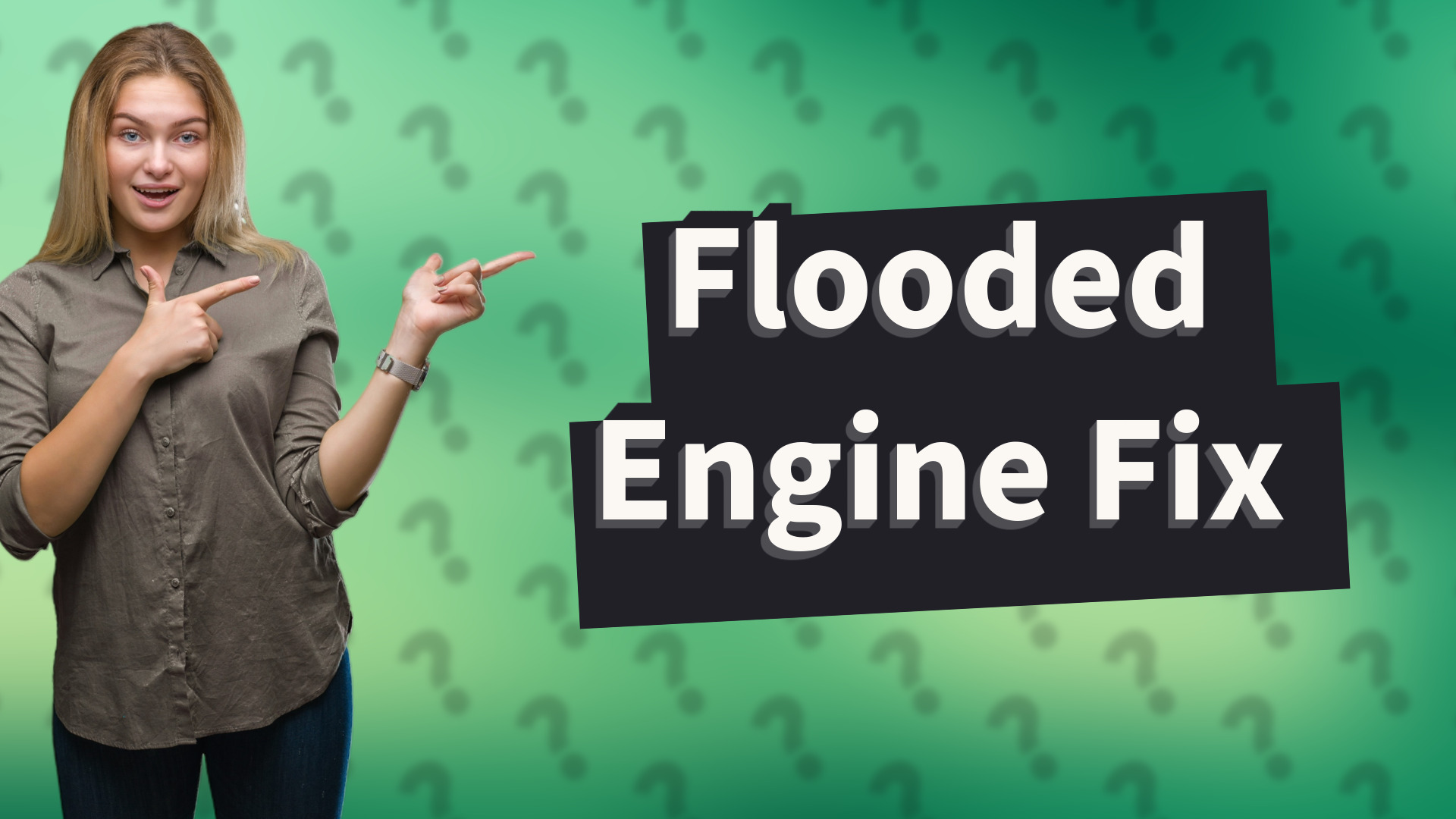 Flooded Engine Fix