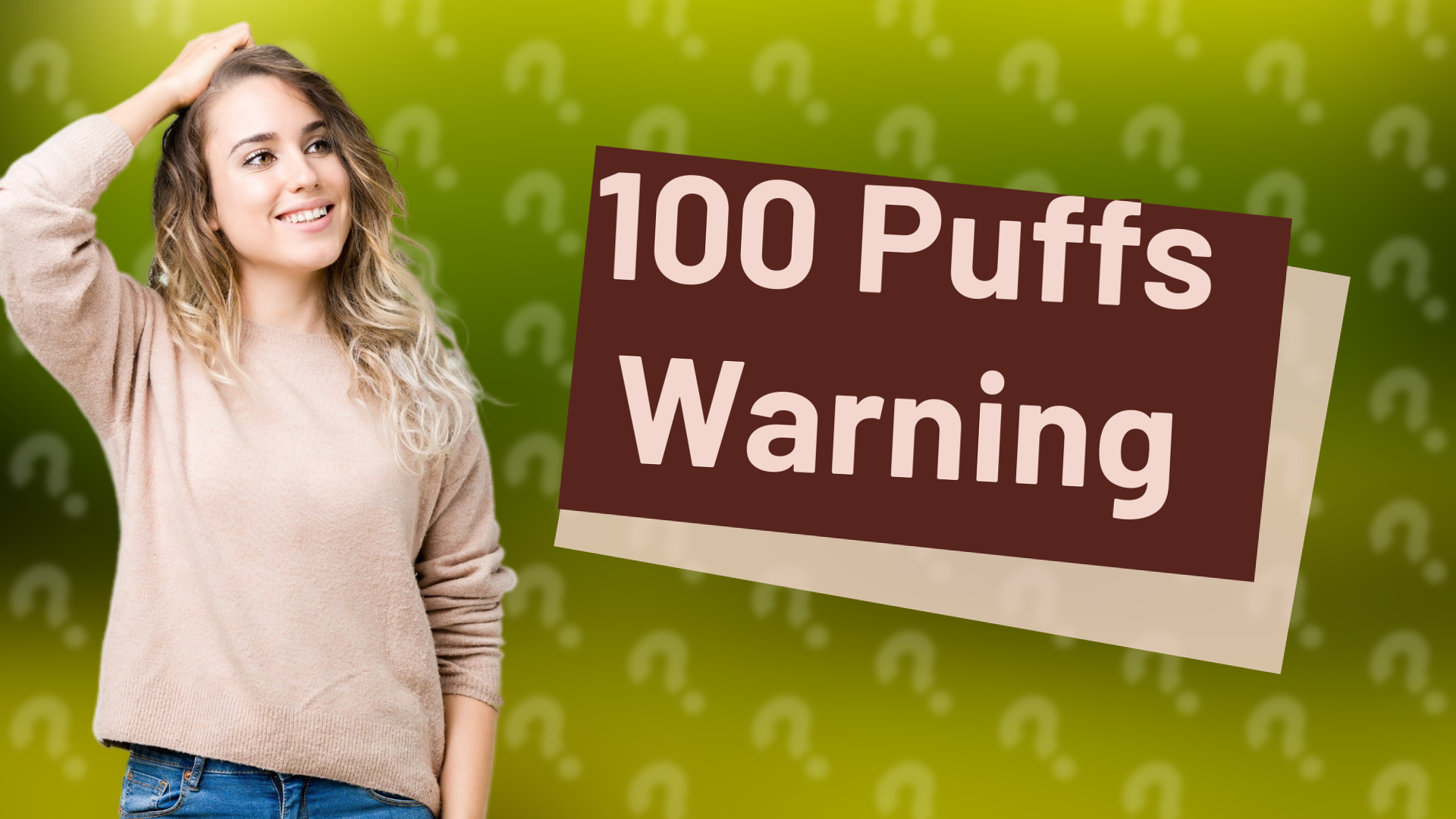 100 Puffs Warning