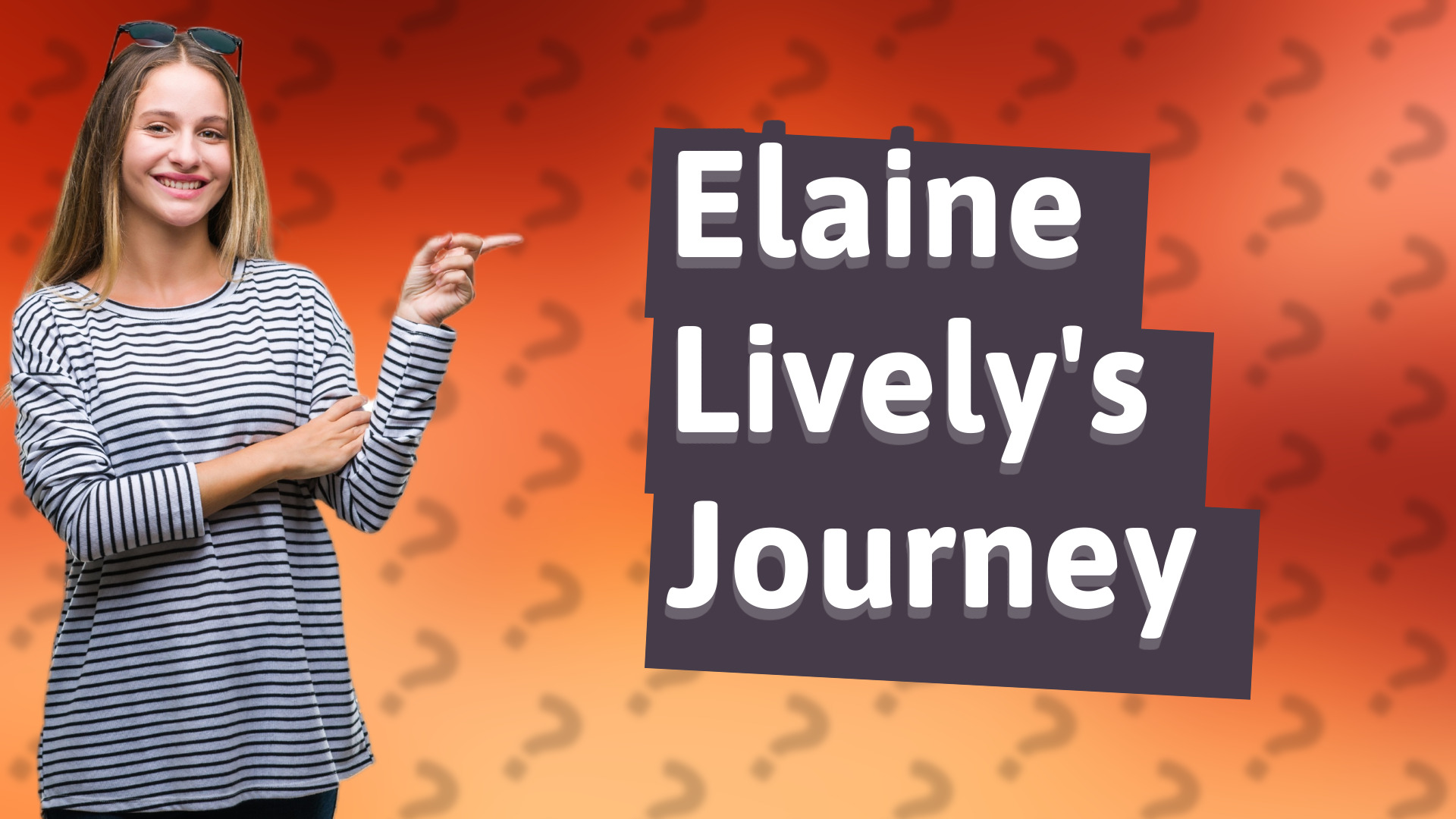 Elaine Lively's Journey