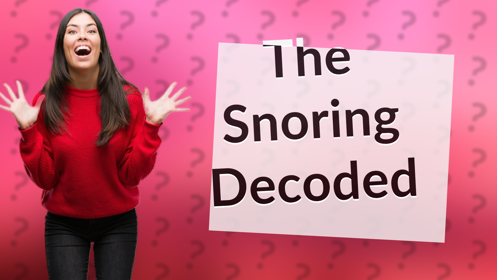 The Snoring Decoded