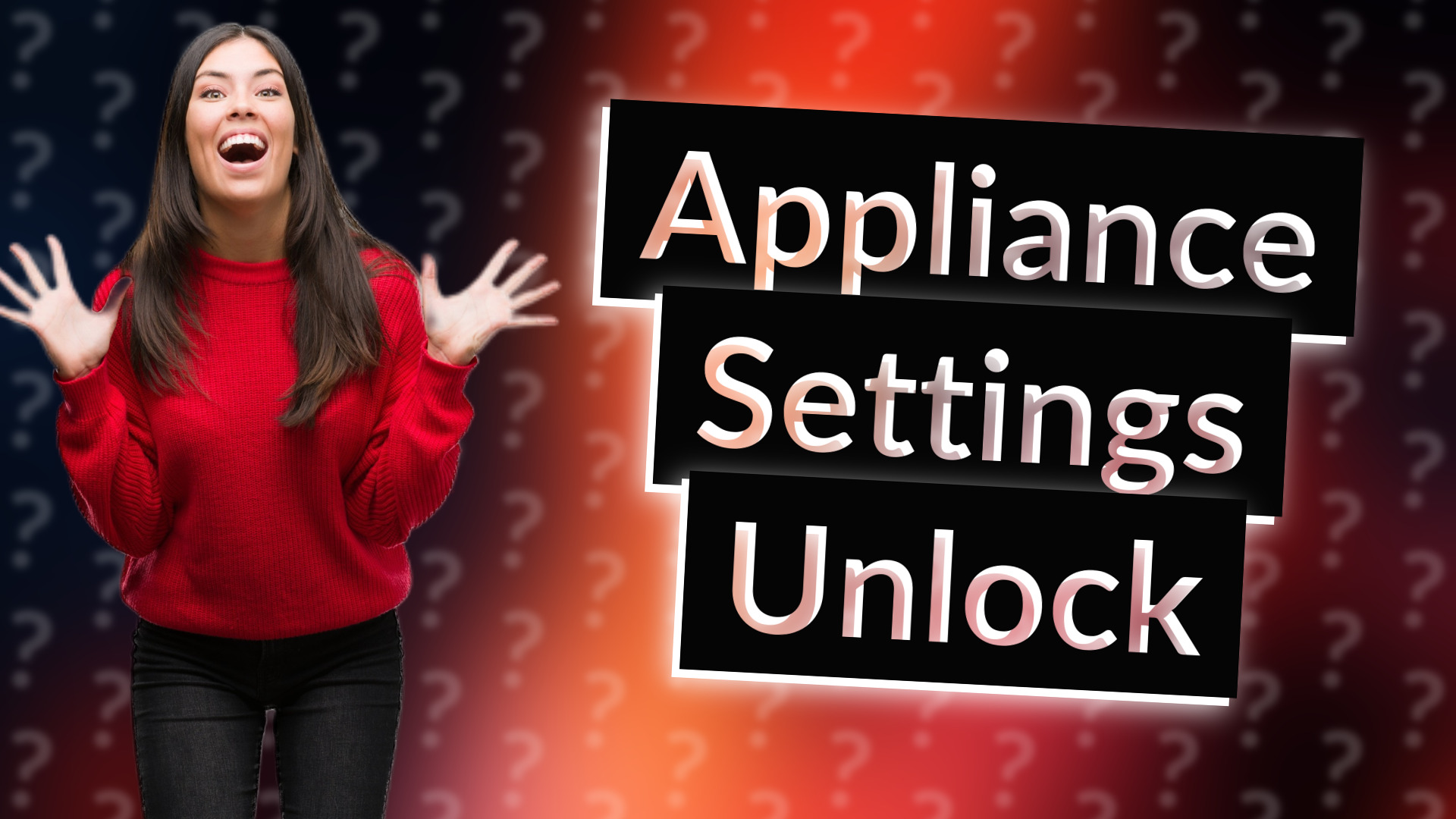 Appliance Settings Unlock