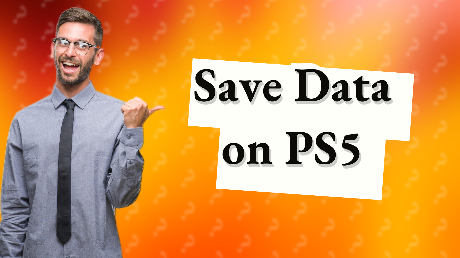 Save Data on PS5