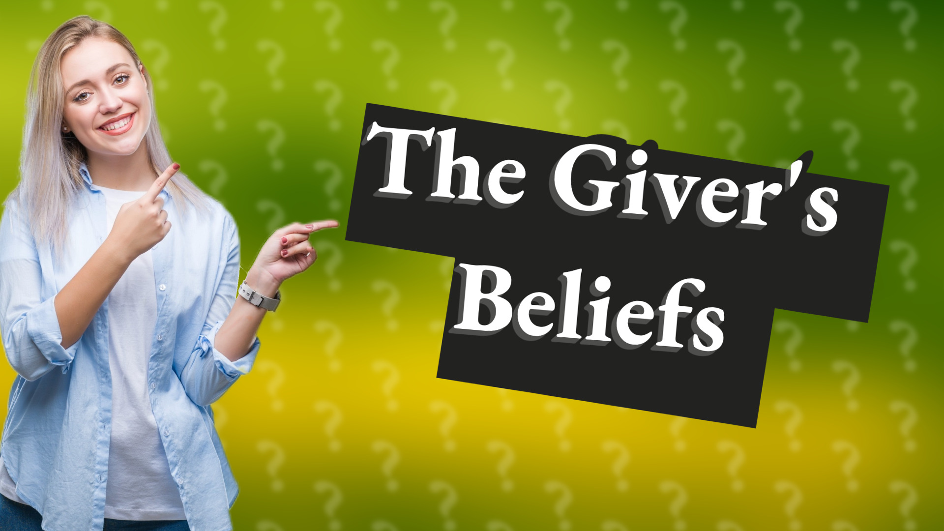 The Giver's Beliefs