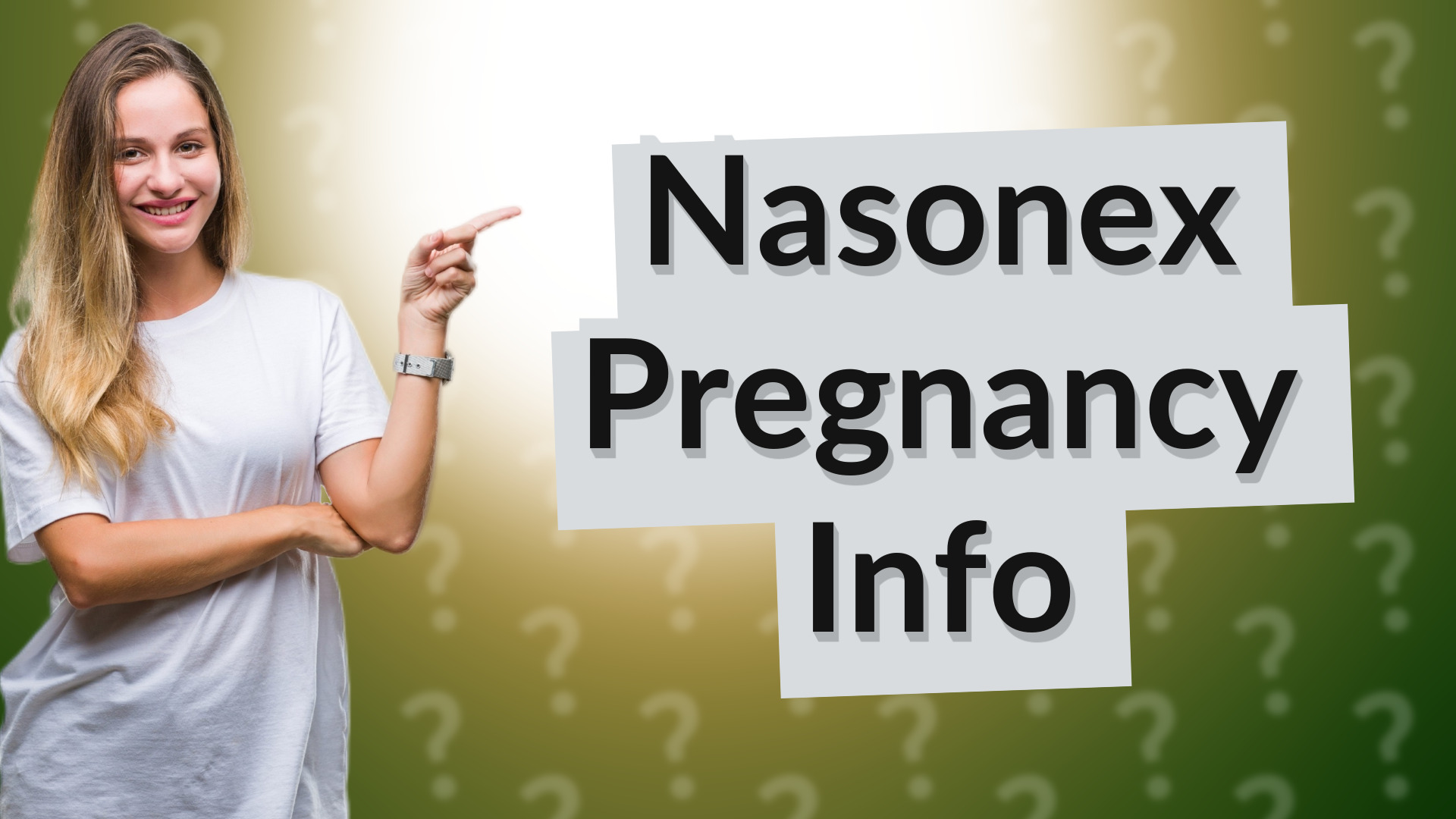 Nasonex Pregnancy Info