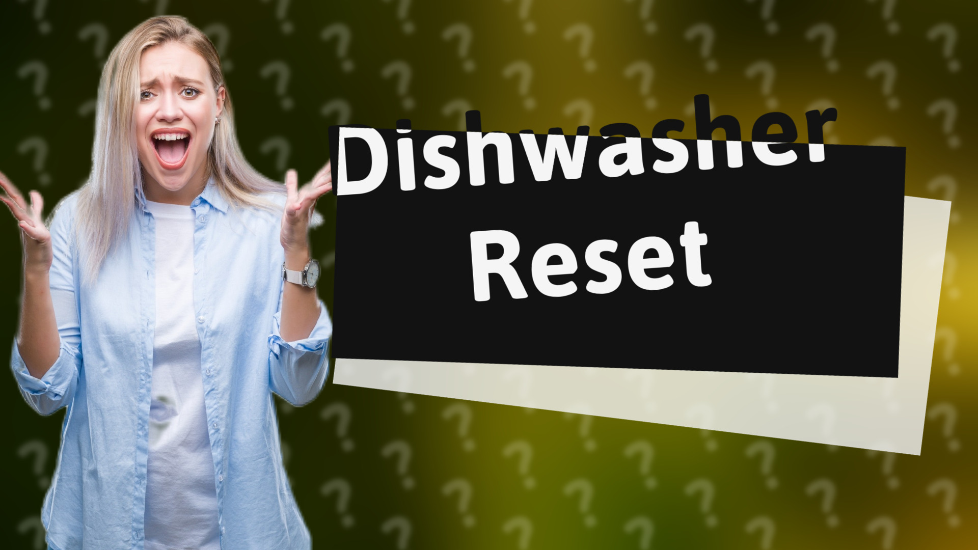 Dishwasher Reset