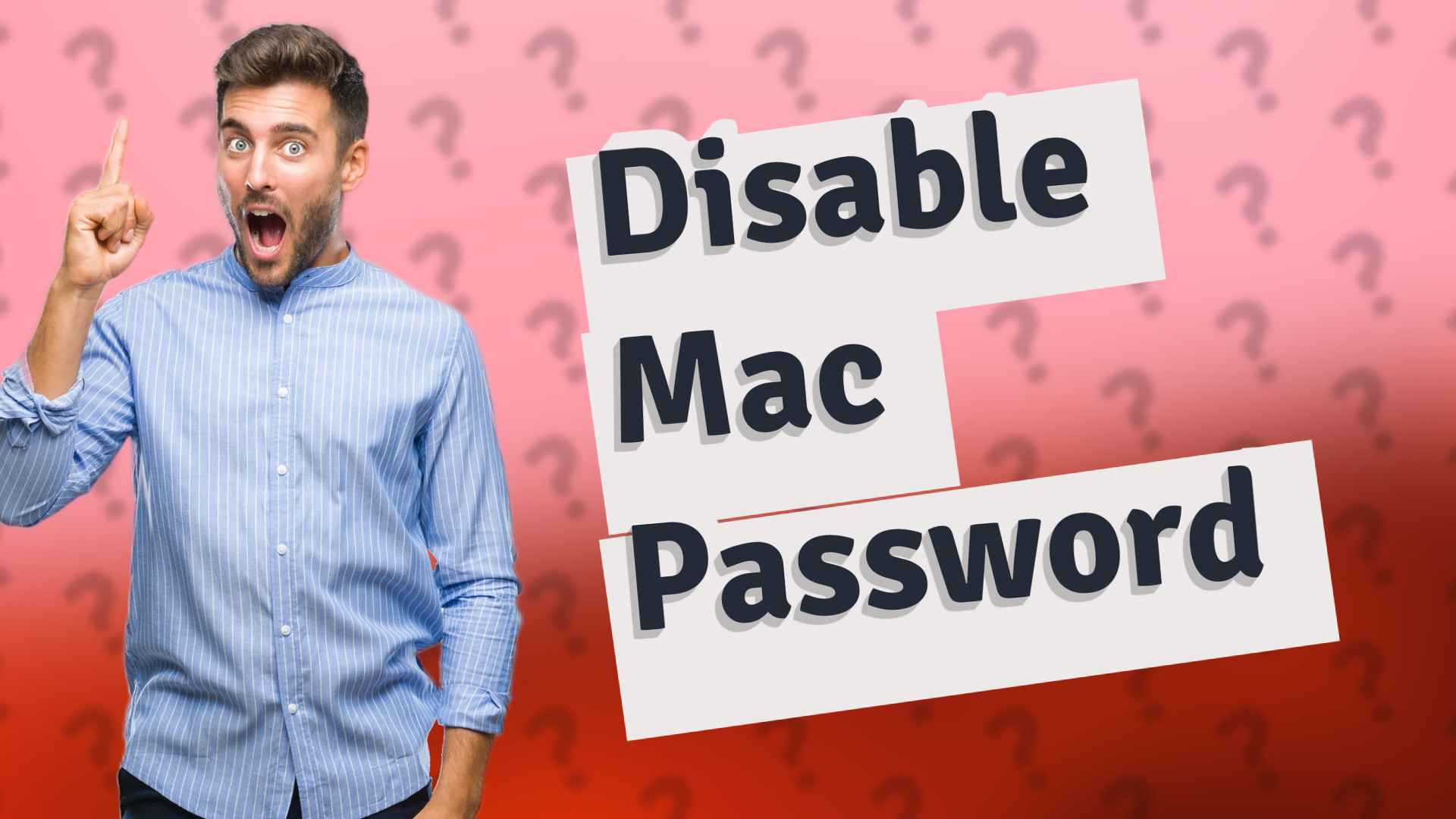 Disable Mac Password