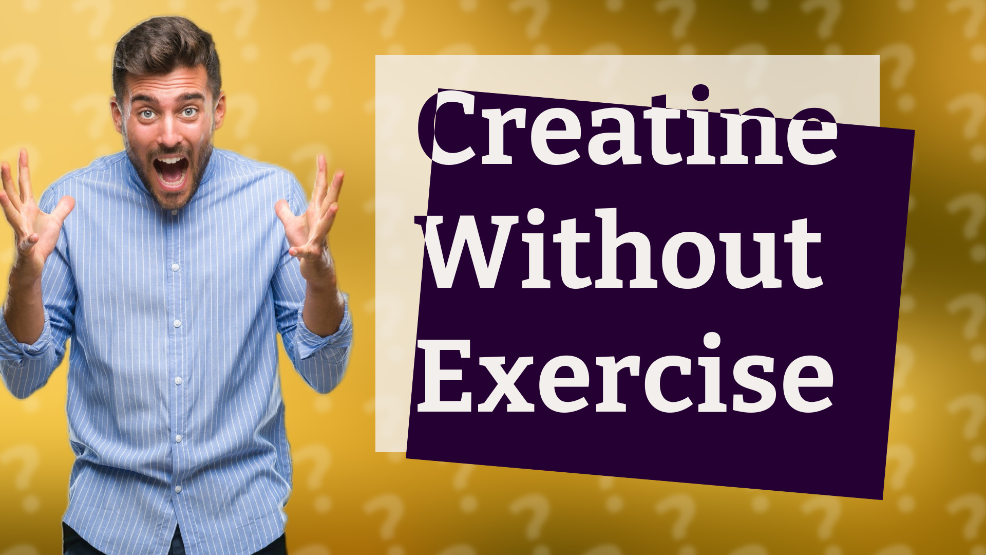 Creatine Without Exercise