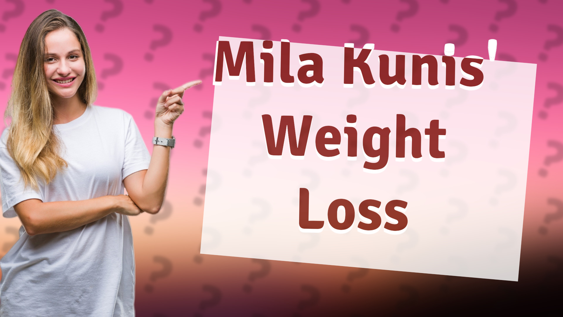 Mila Kunis' Weight Loss