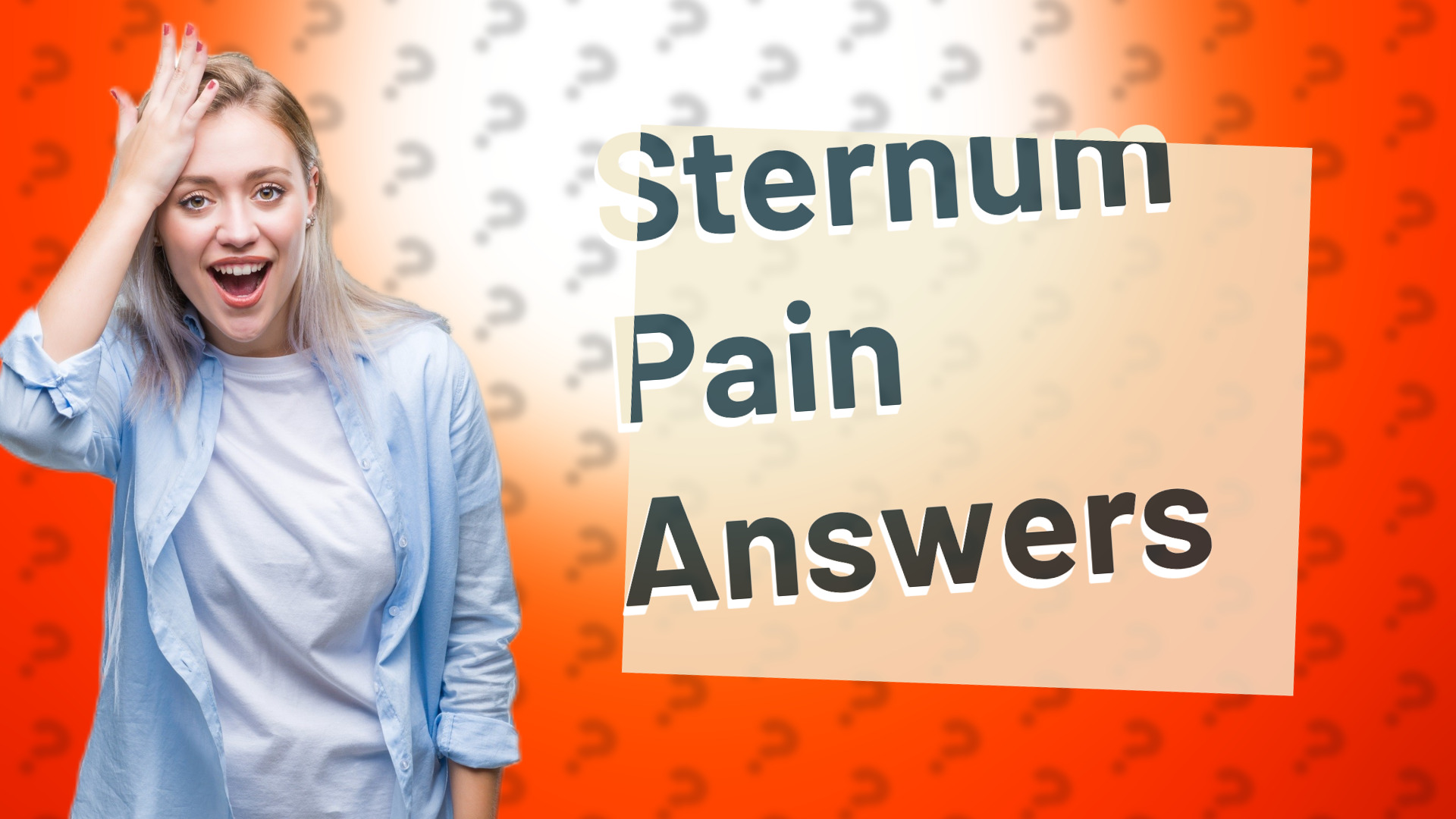 Sternum Pain Answers