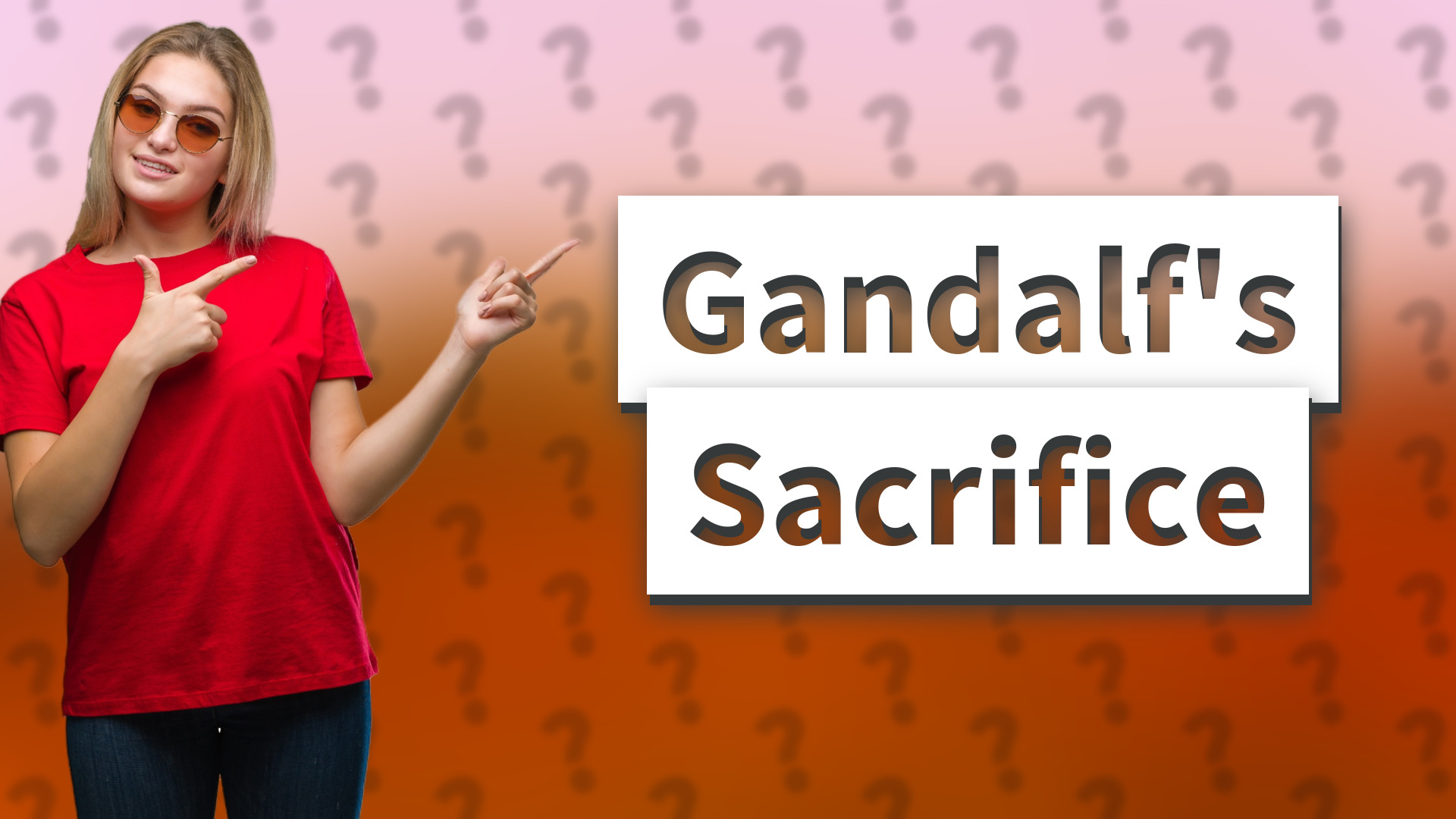 Gandalf's Sacrifice
