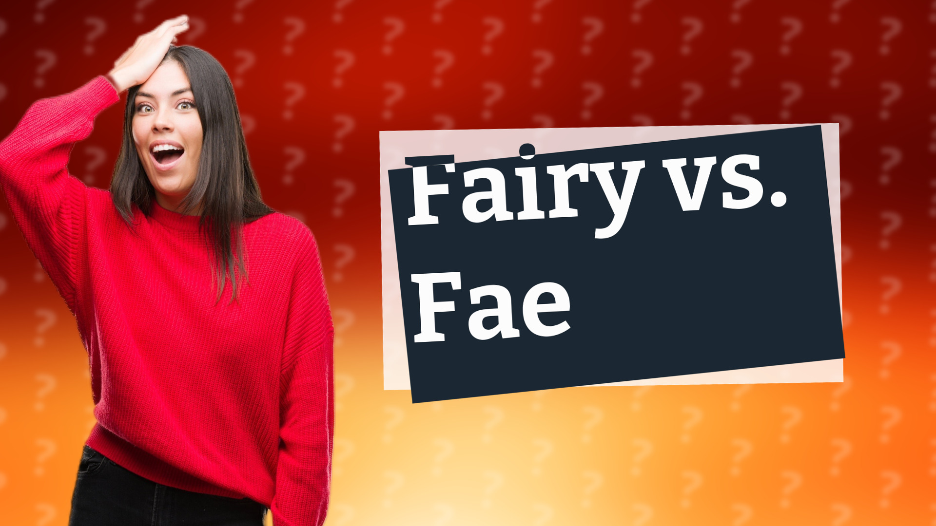 Fairy vs. Fae