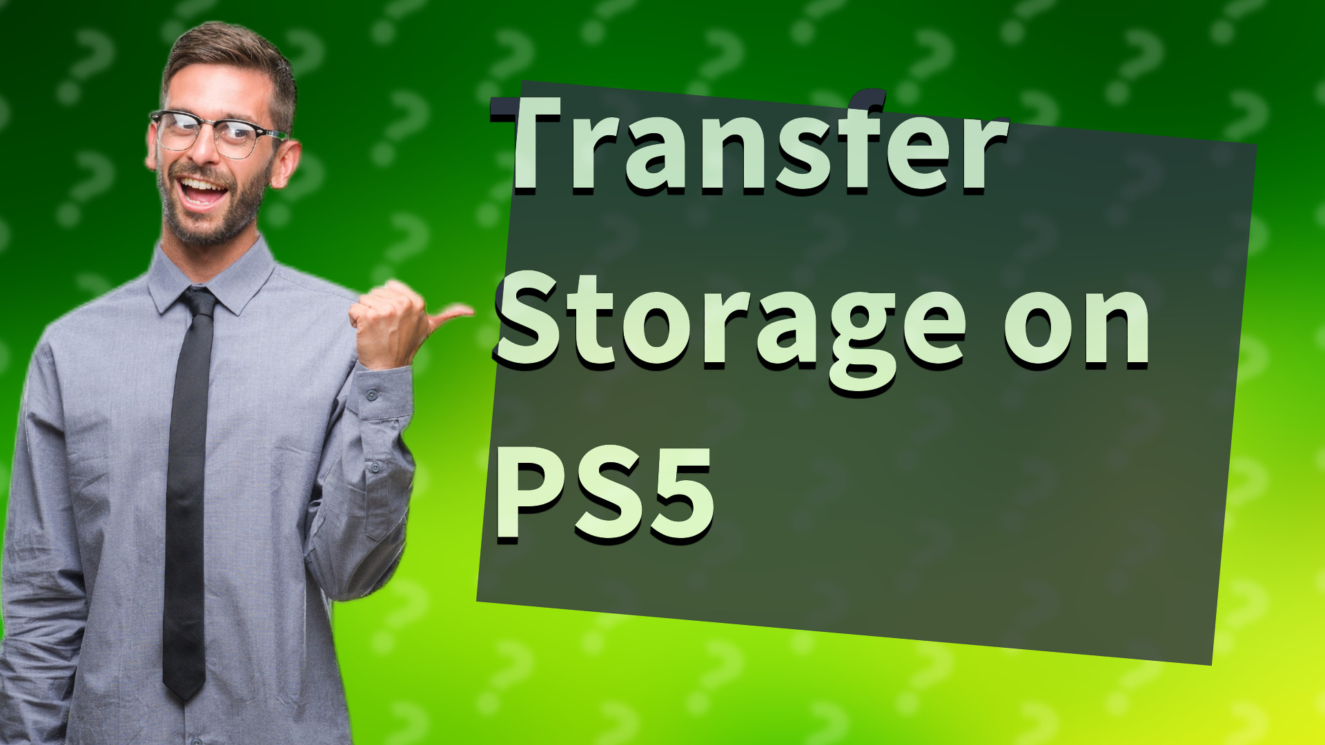Transfer Storage on PS5