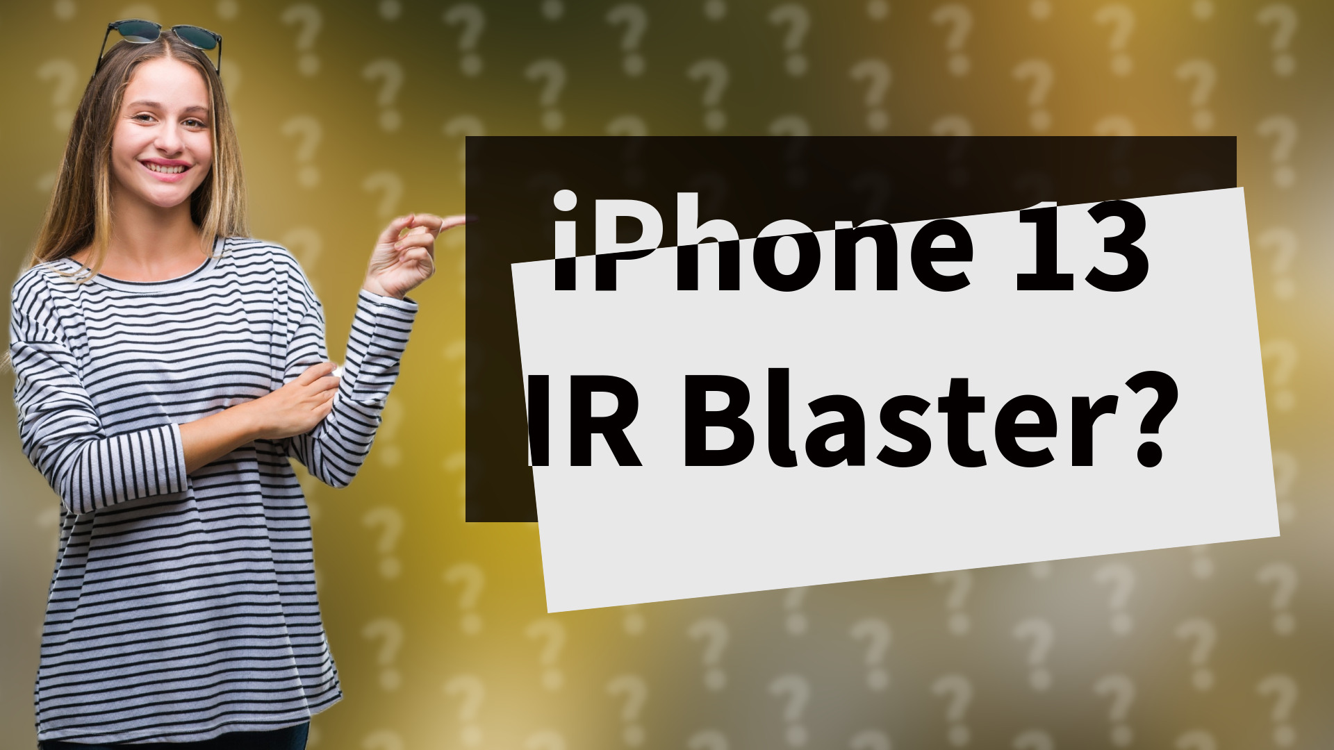 iPhone 13 IR Blaster?