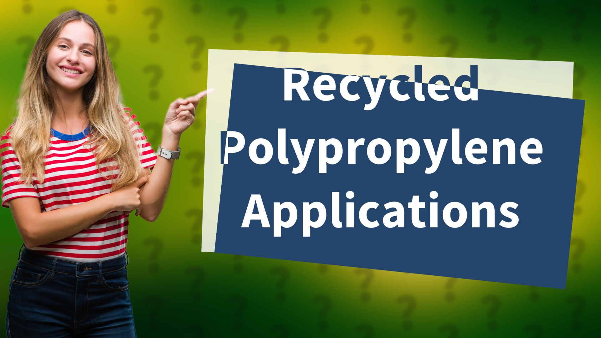 Recycled Polypropylene Applications