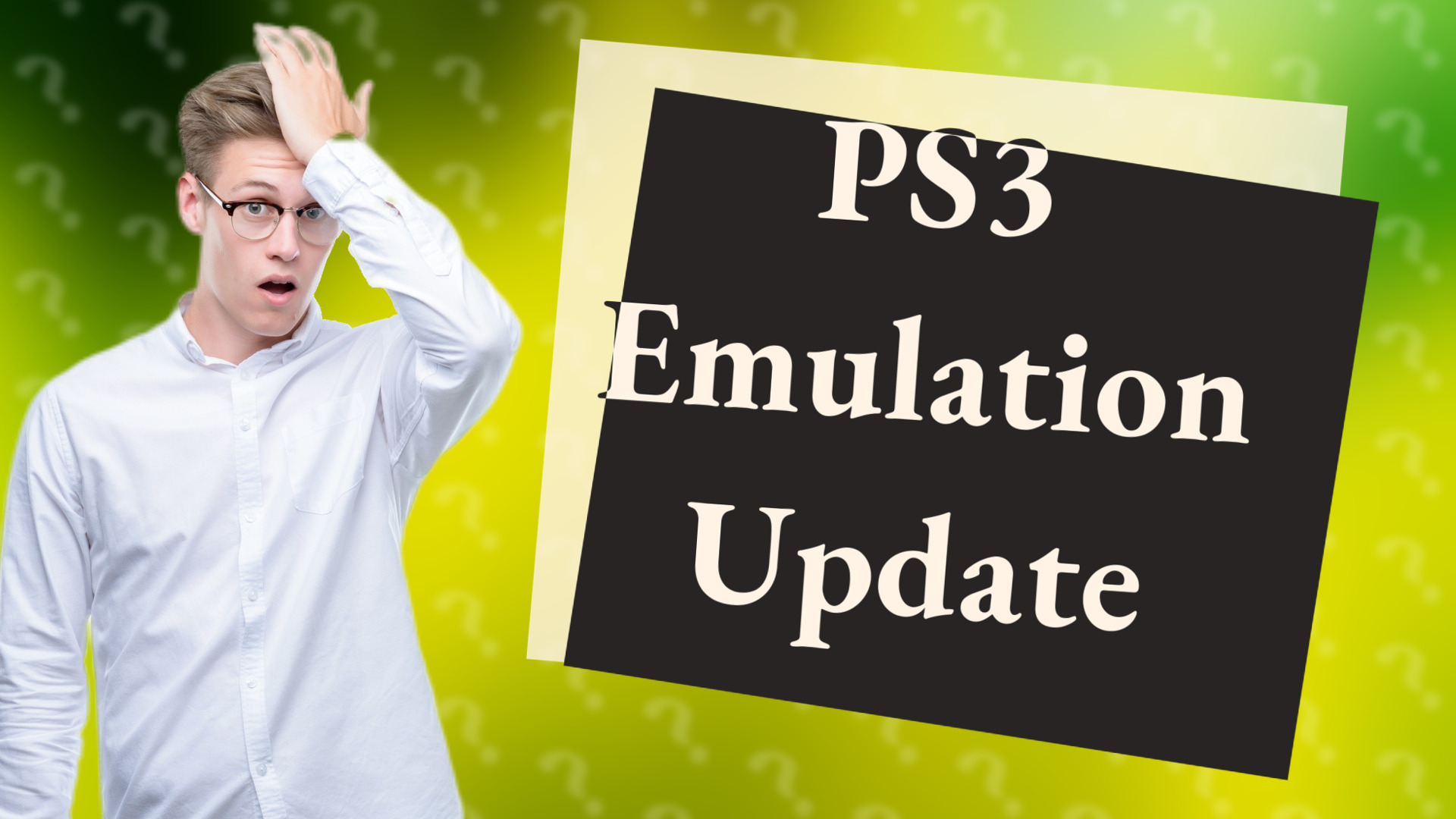 PS3 Emulation Update