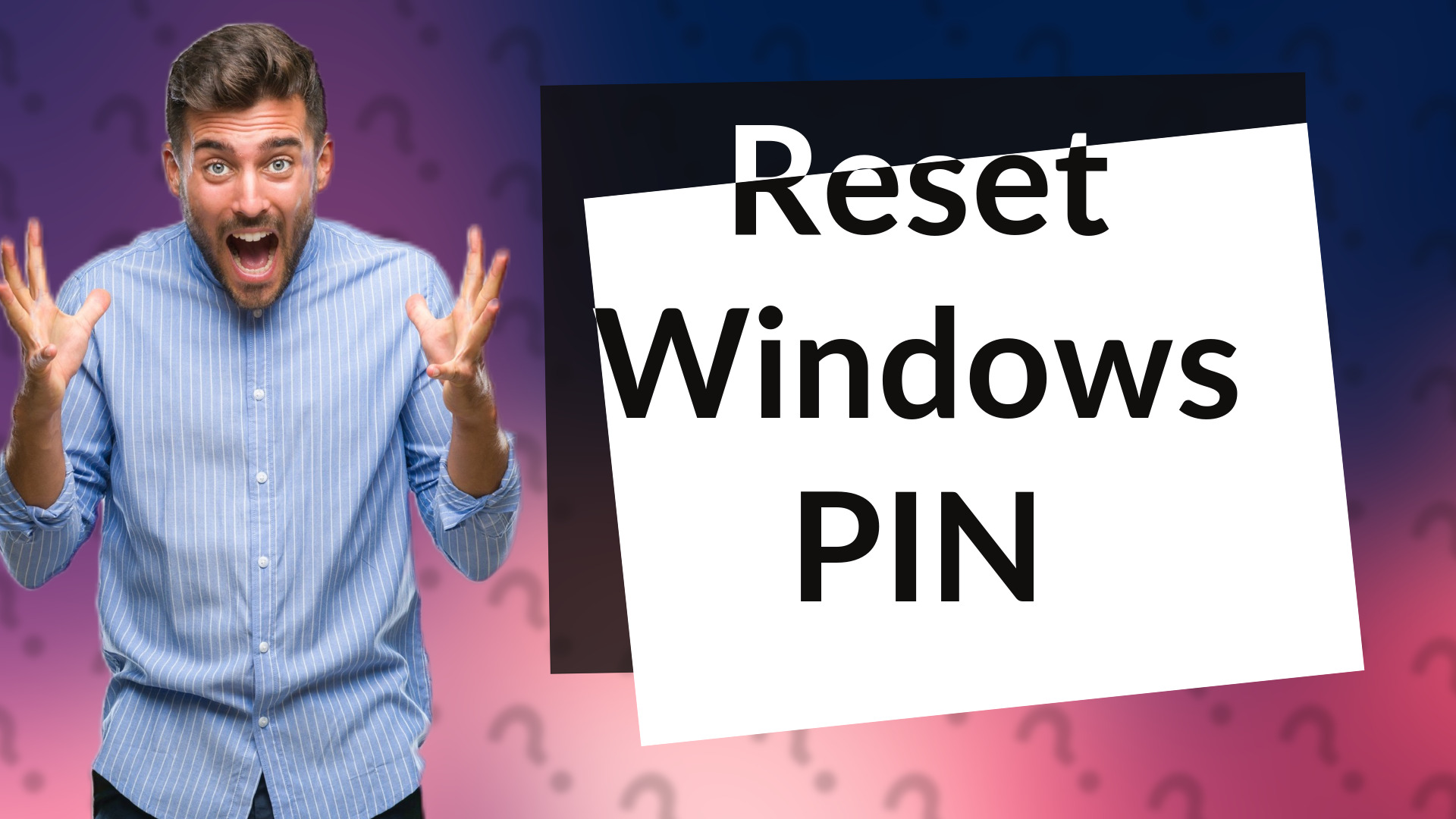 Reset Windows PIN