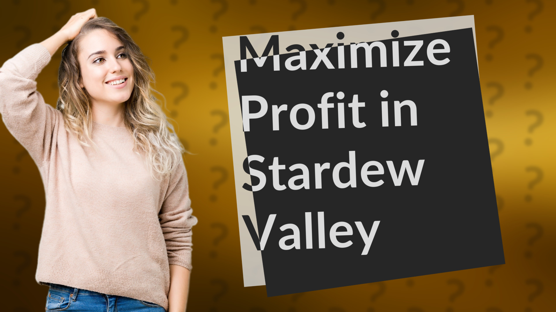 Maximize Profit in Stardew Valley
