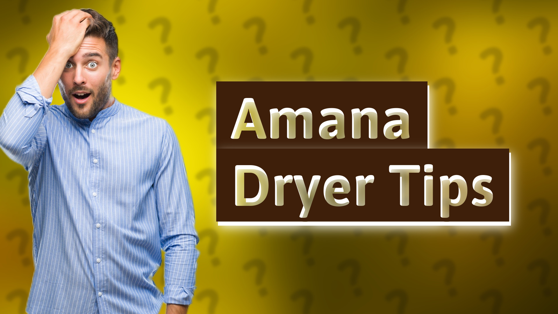 Amana Dryer Tips