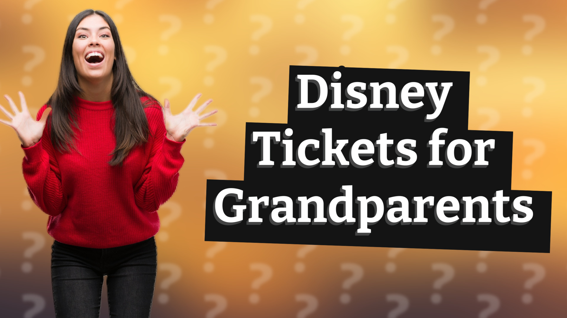 Disney Tickets for Grandparents