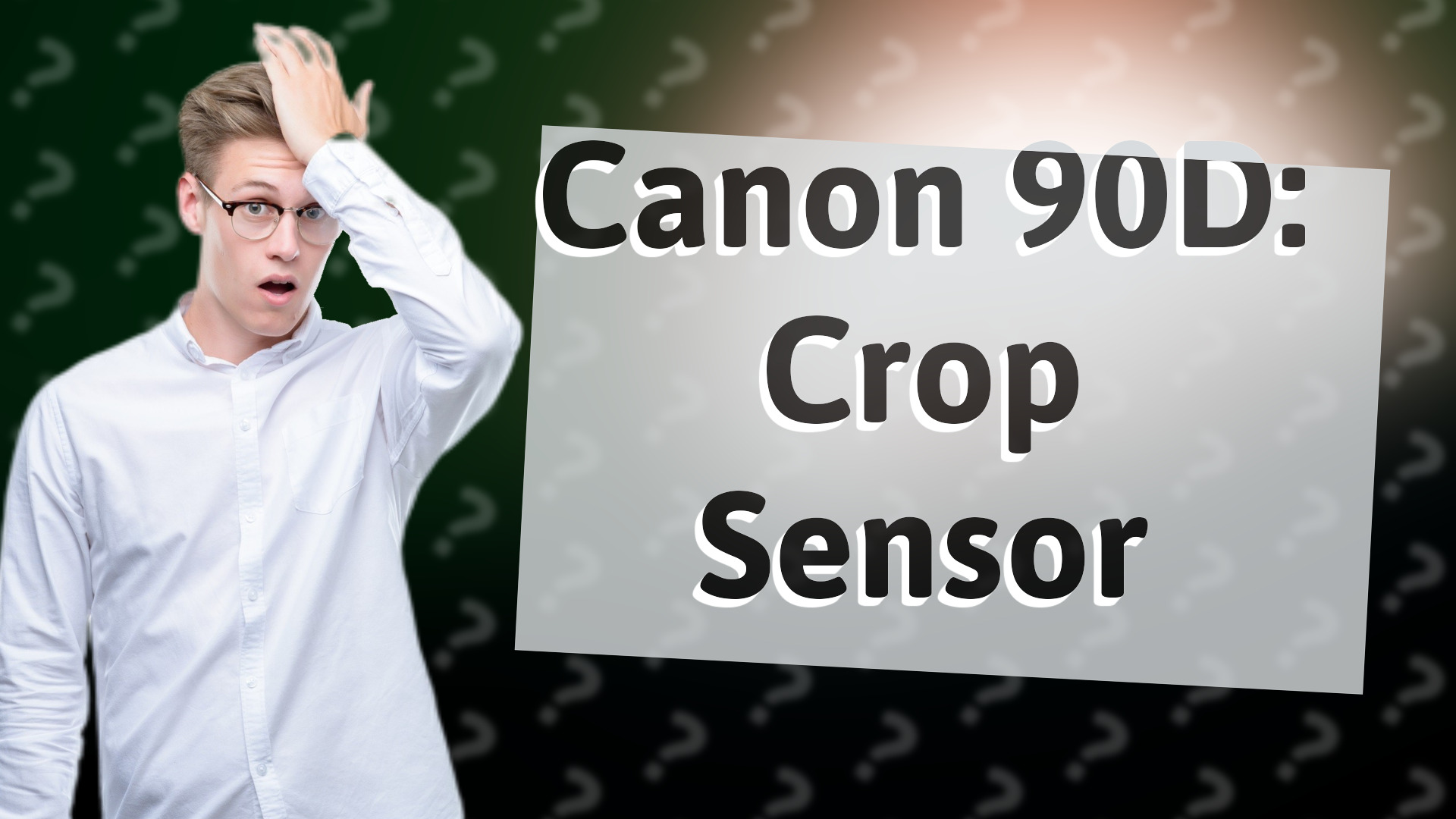 Canon 90D: Crop Sensor