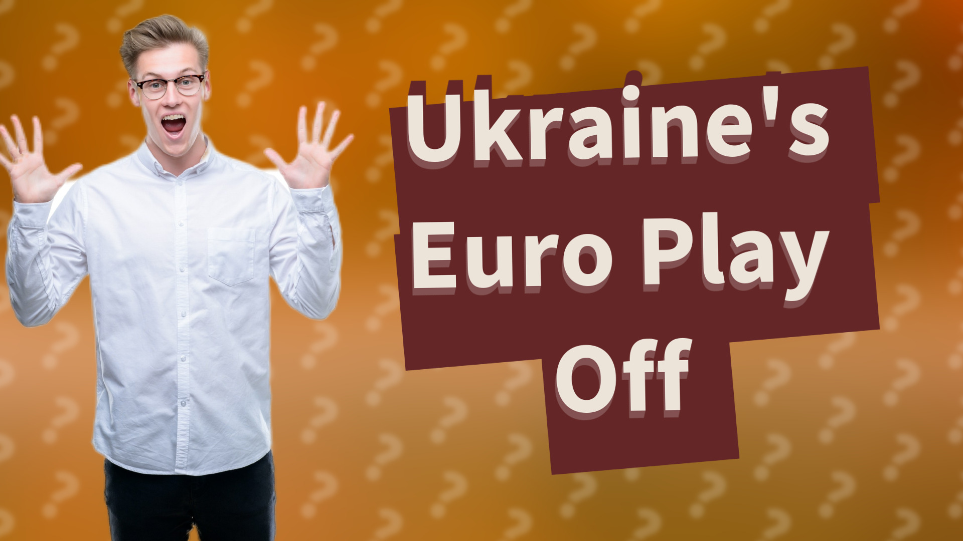 Ukraine's Euro Play Off