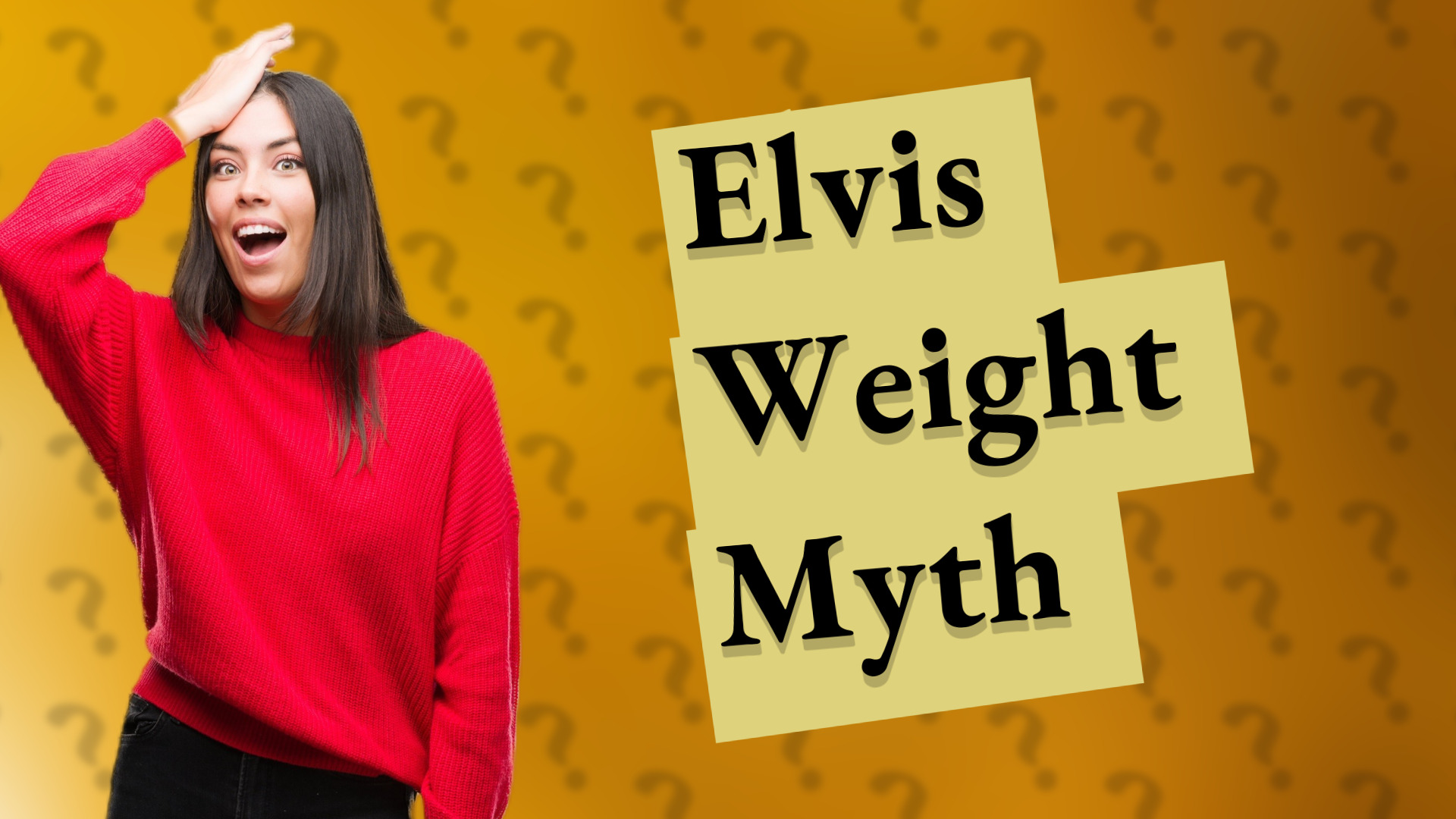 Elvis Weight Myth
