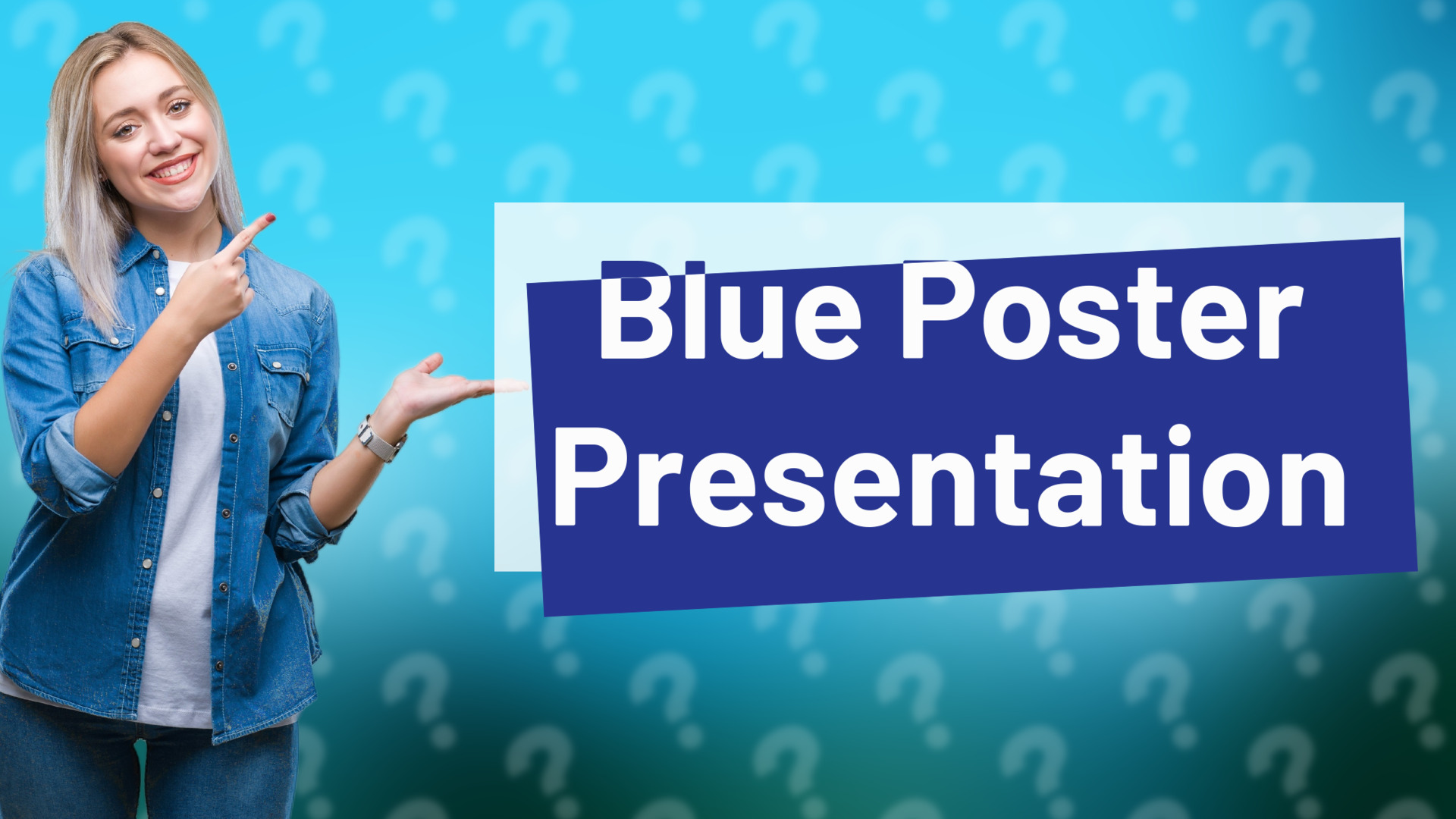 Blue Poster Presentation