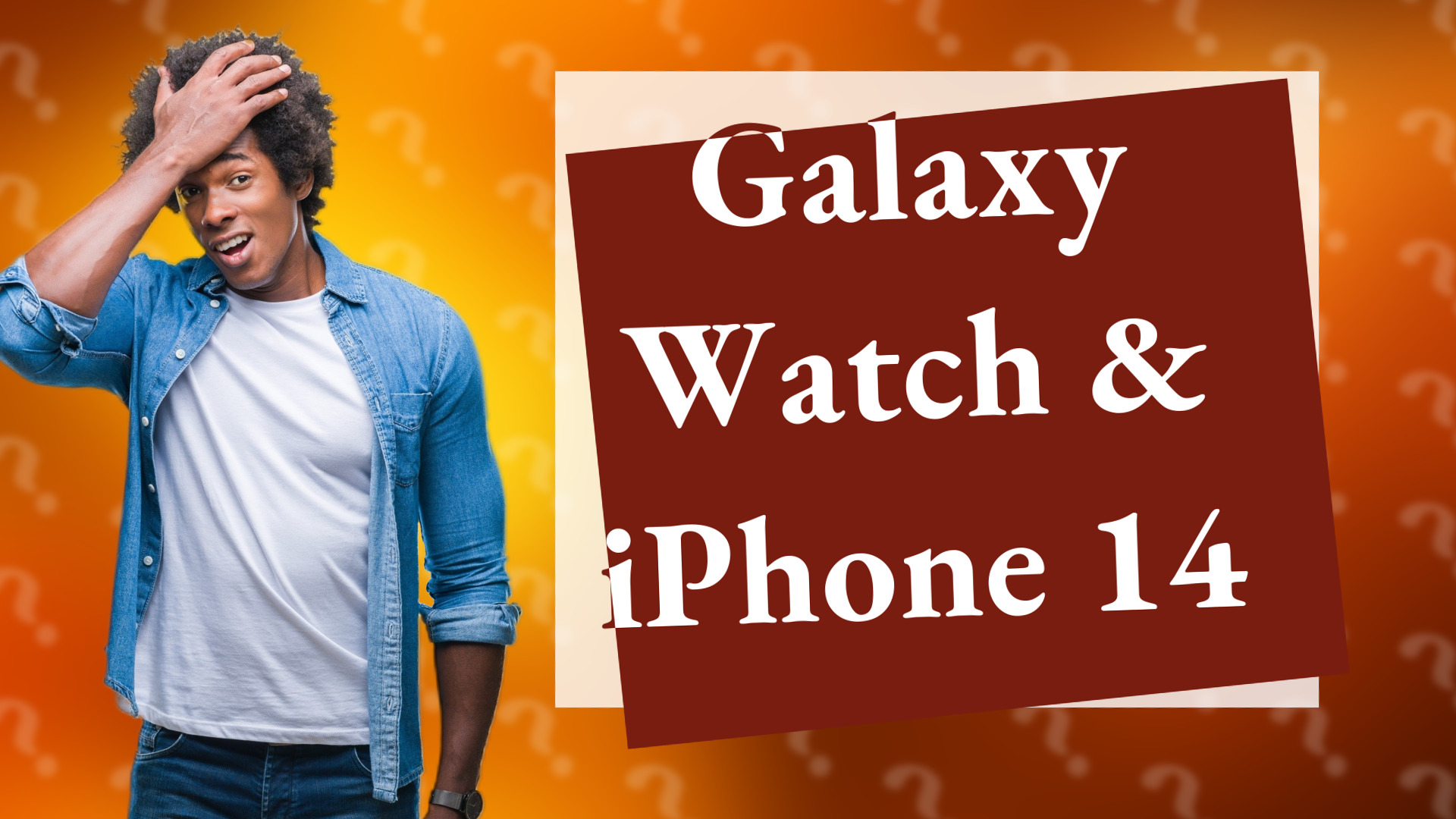 Galaxy Watch & iPhone 14