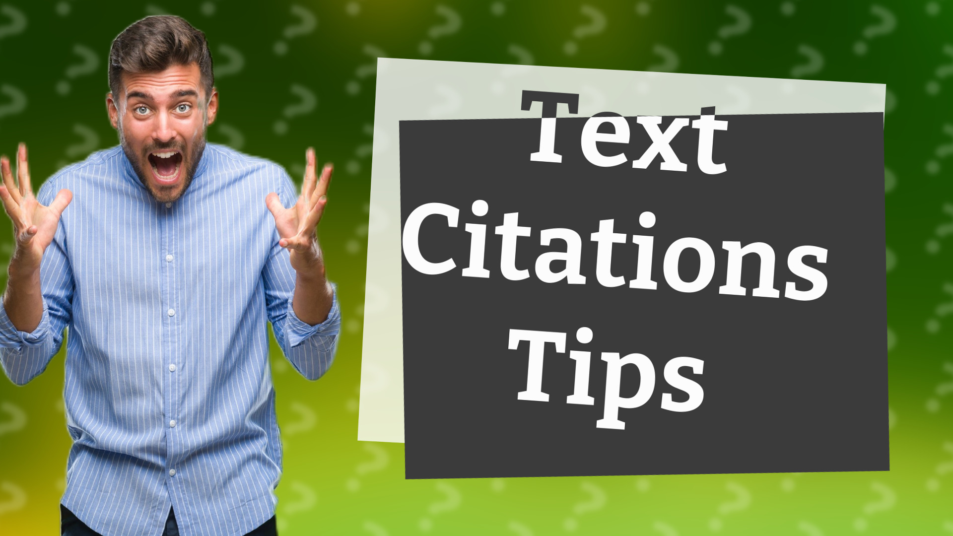 Text Citations Tips