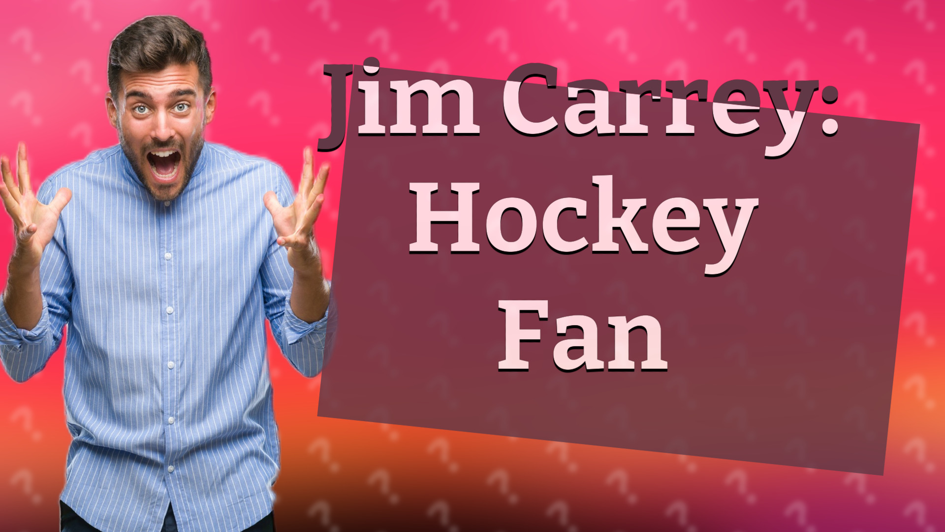 Jim Carrey: Hockey Fan