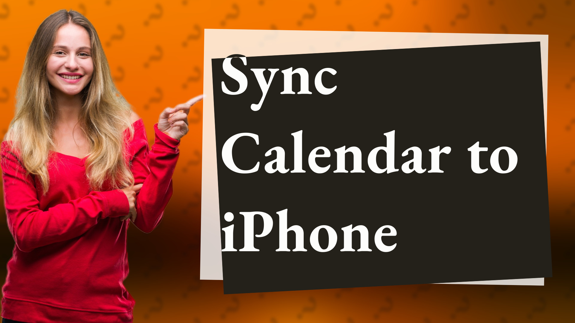 Sync Calendar to iPhone