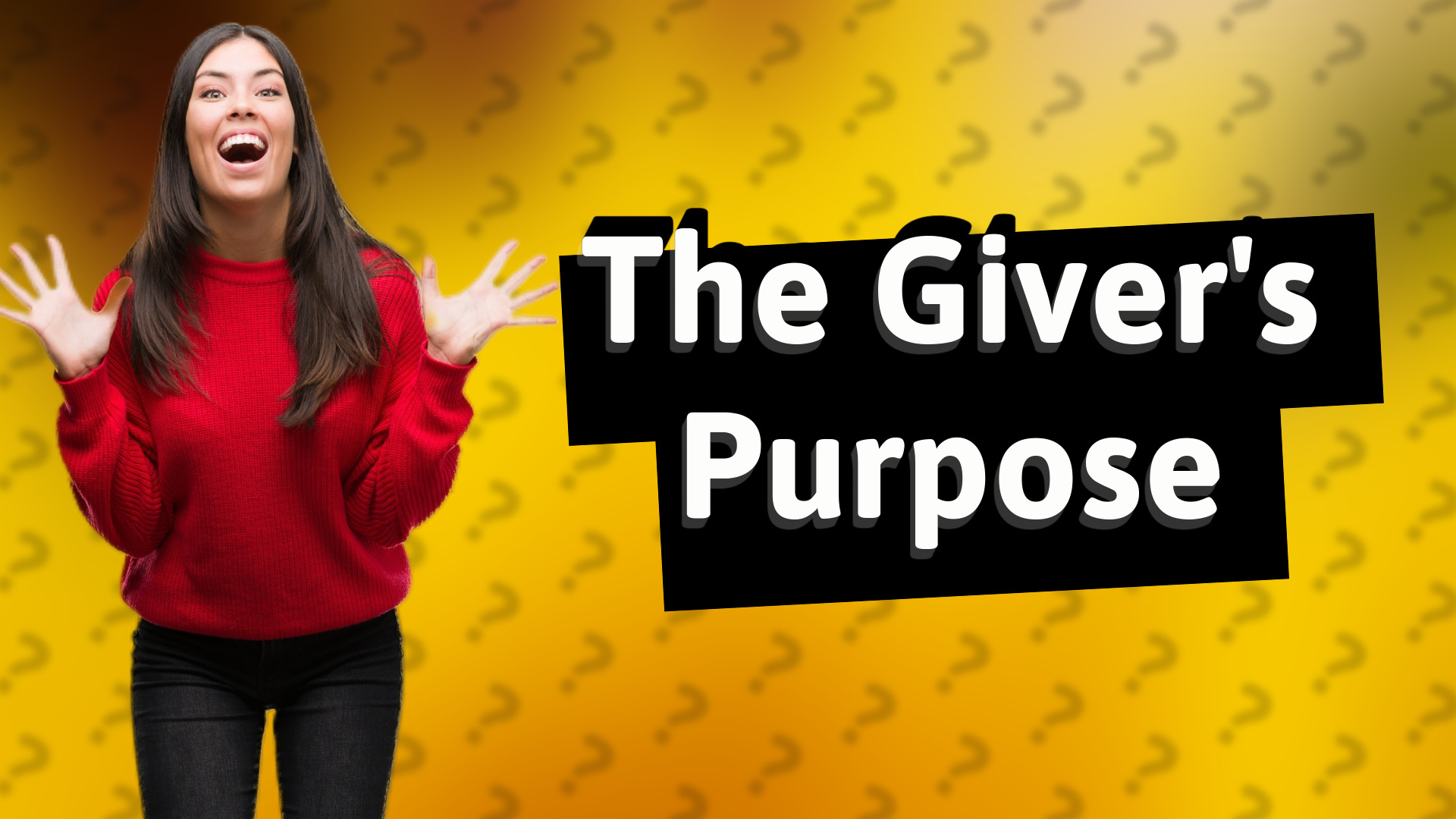The Giver's Purpose