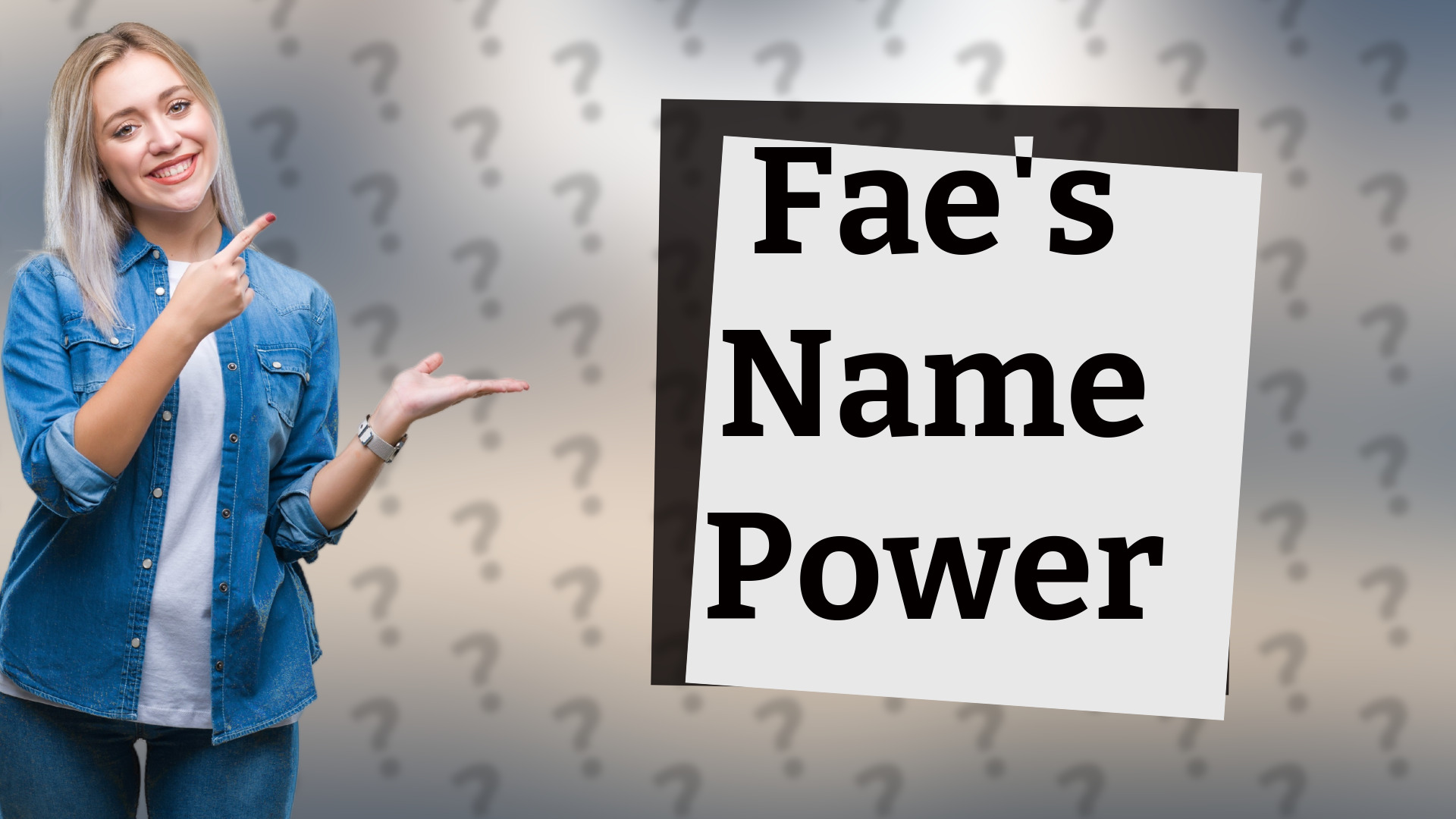 Fae's Name Power