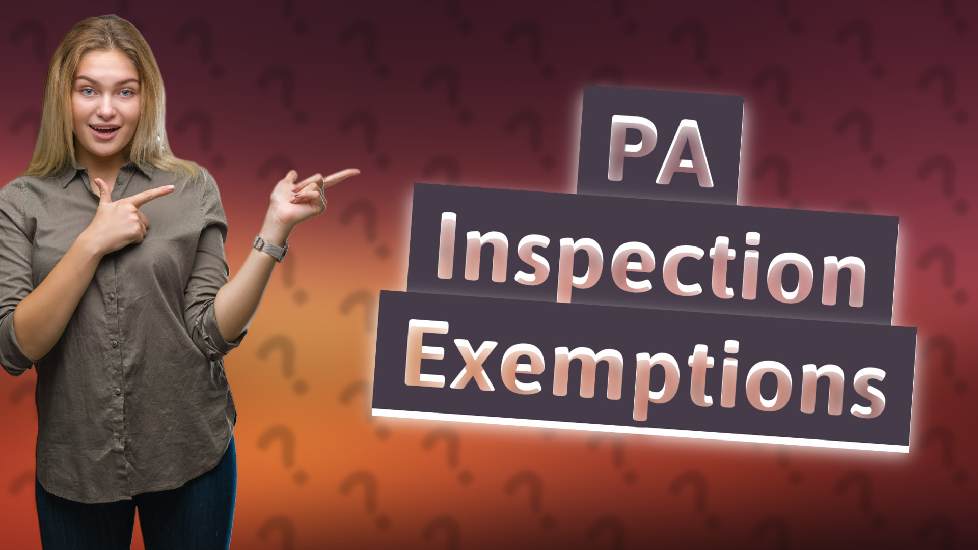 PA Inspection Exemptions