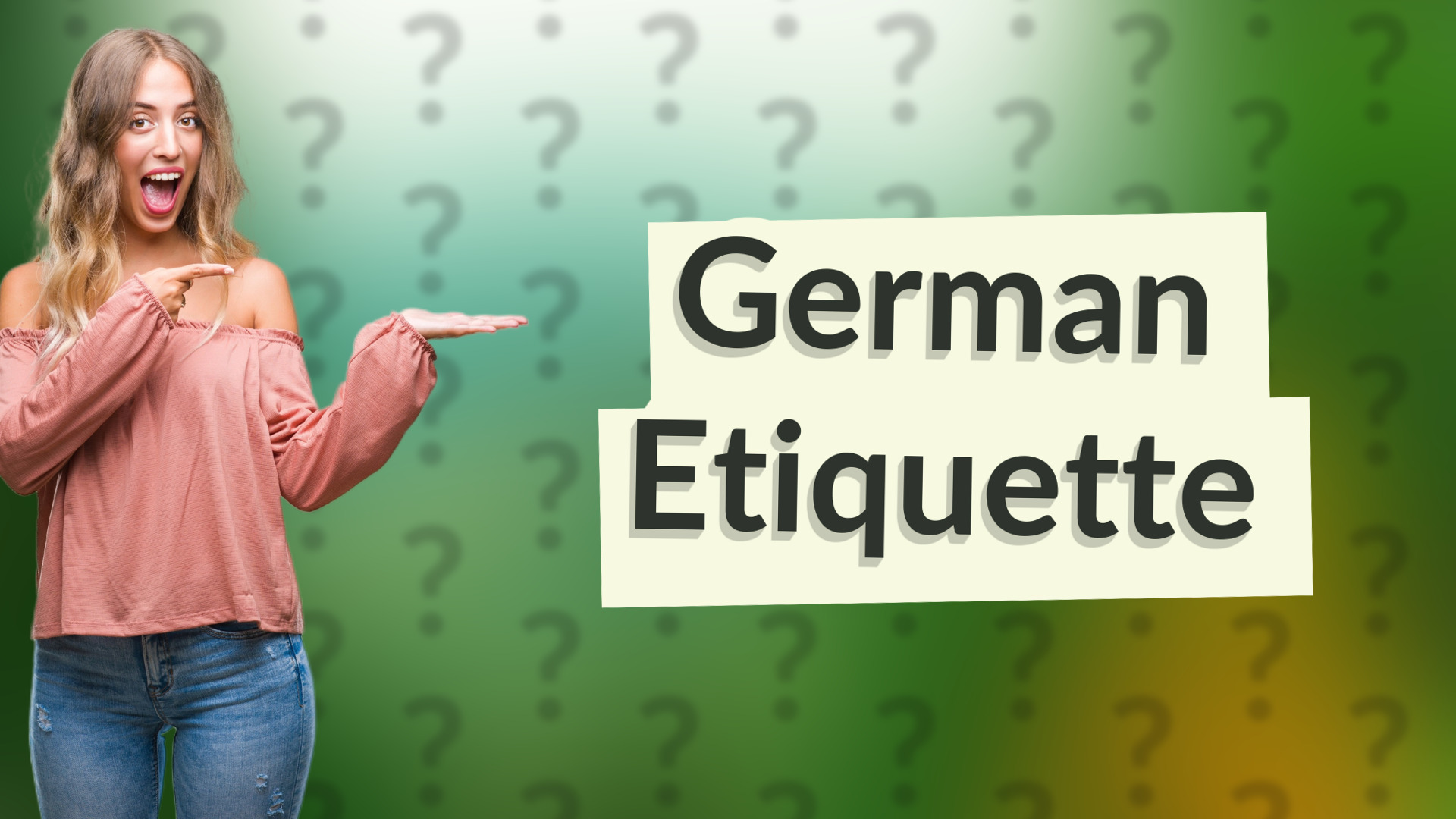 German Etiquette