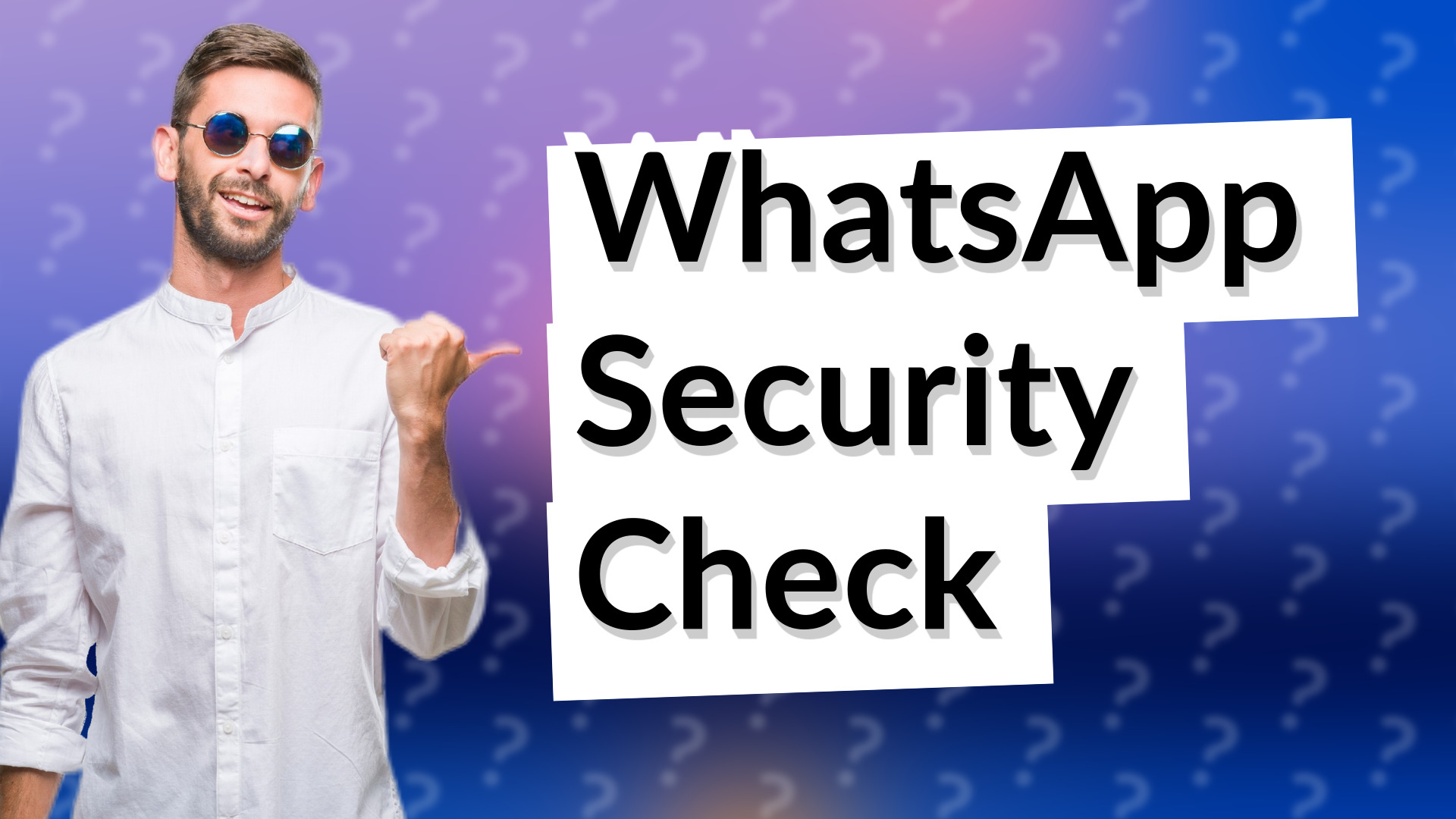 WhatsApp Security Check