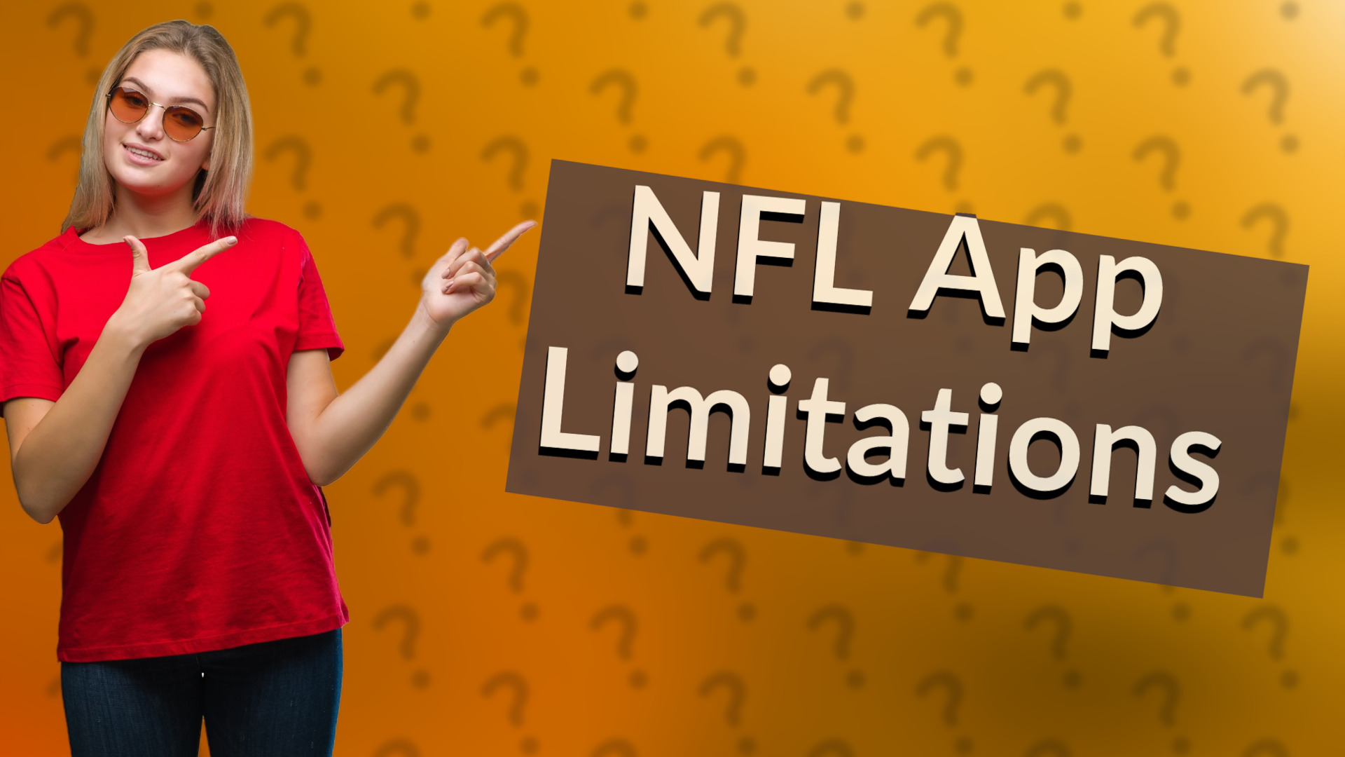 NFL App Limitations
