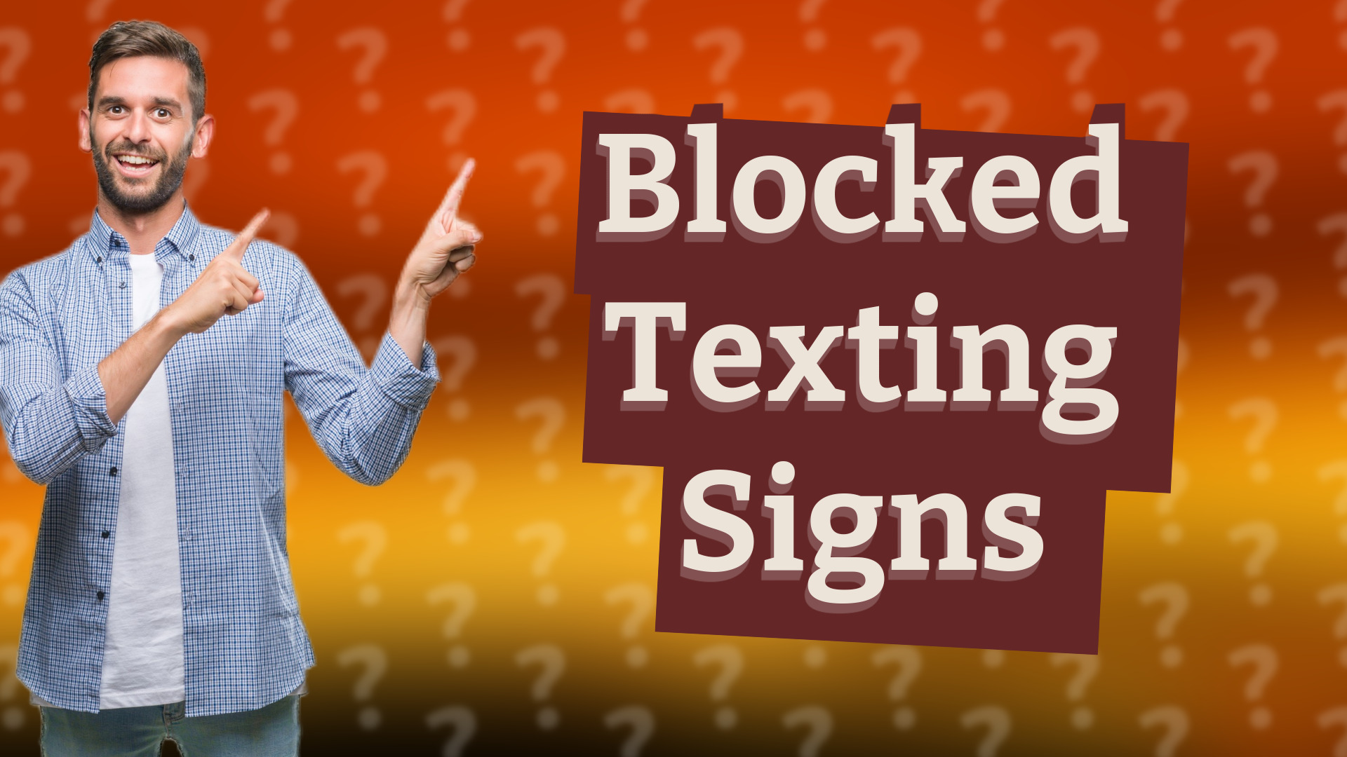 Blocked Texting Signs