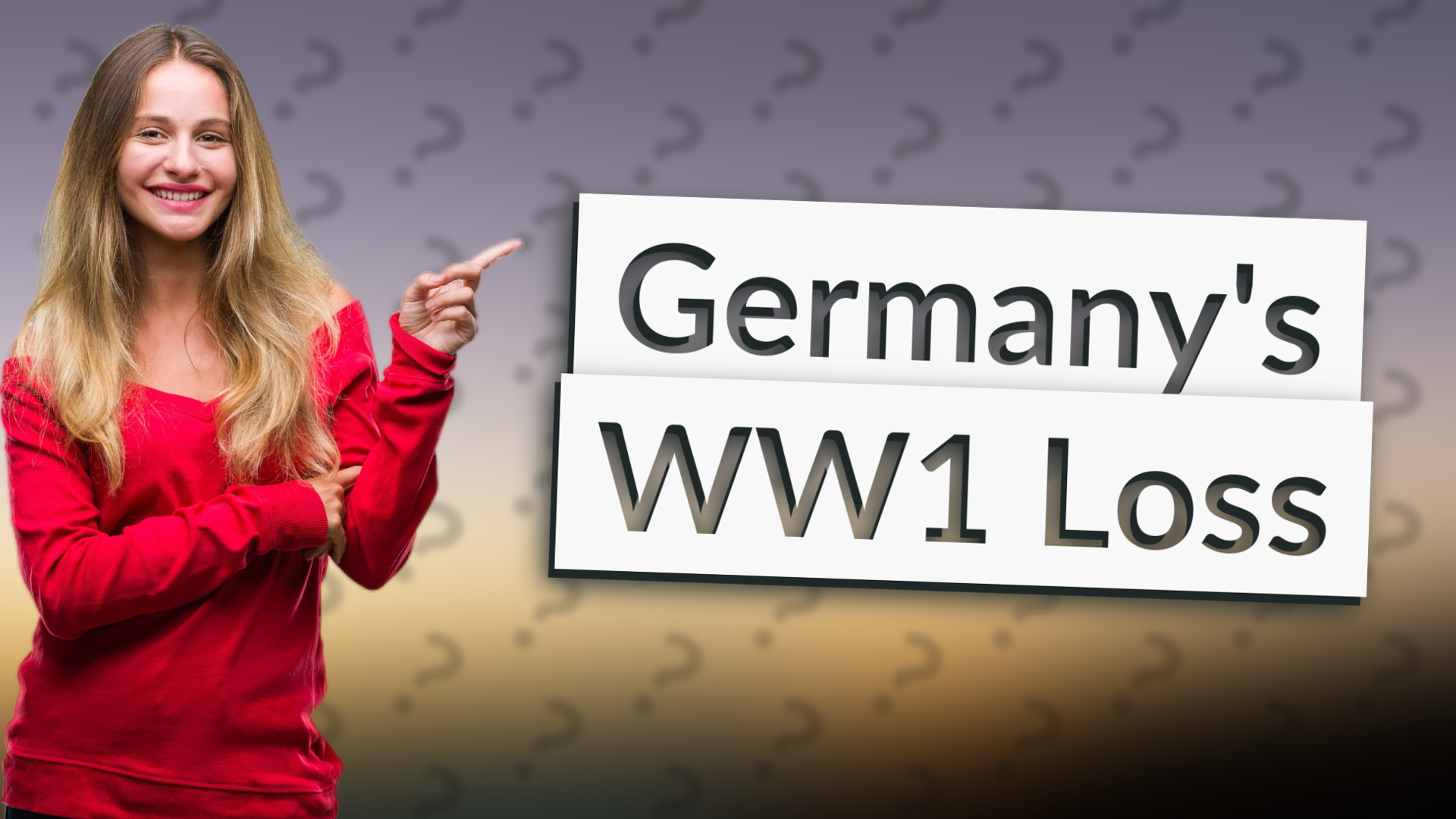 Germany's WW1 Loss