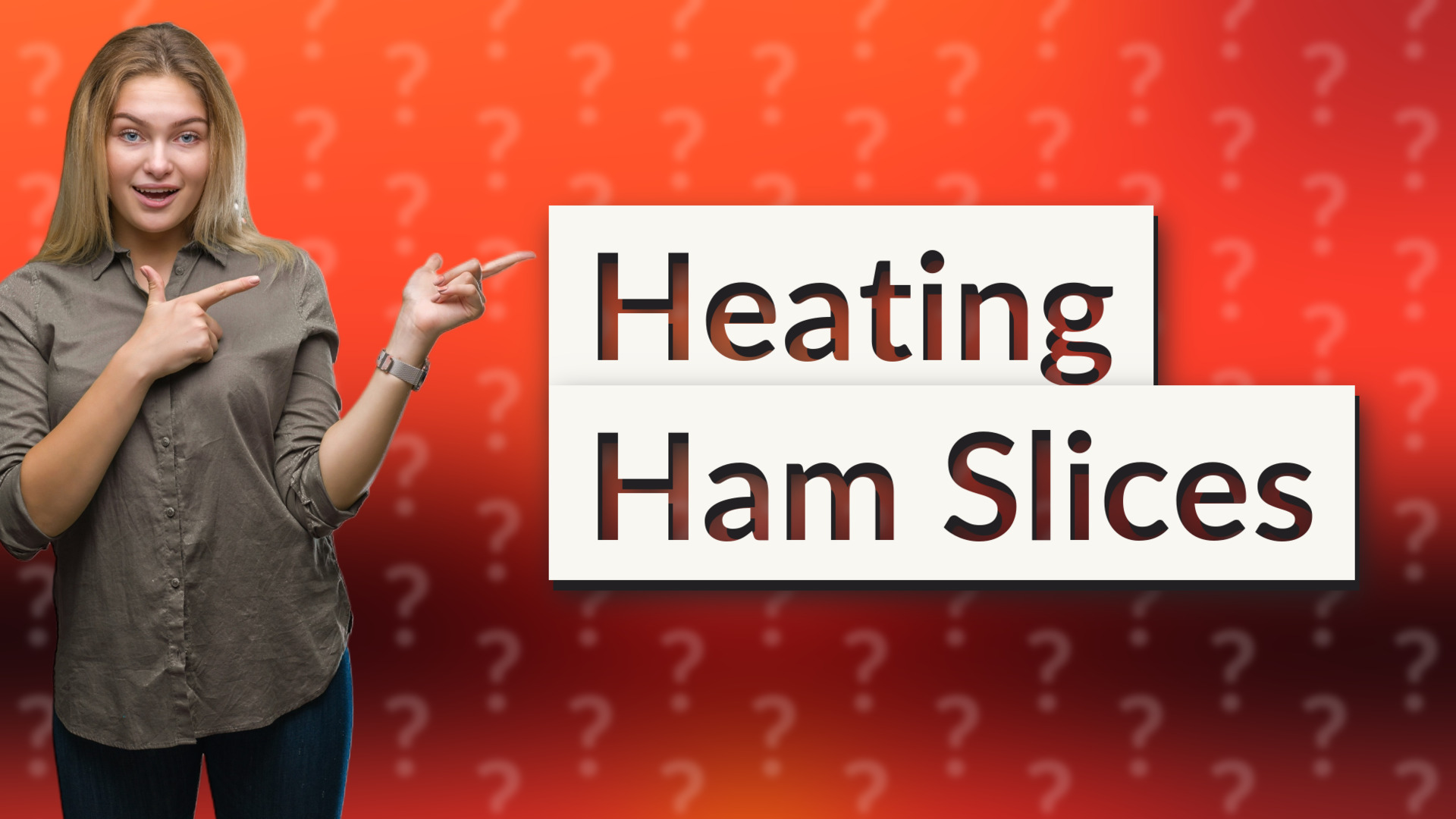 Heating Ham Slices