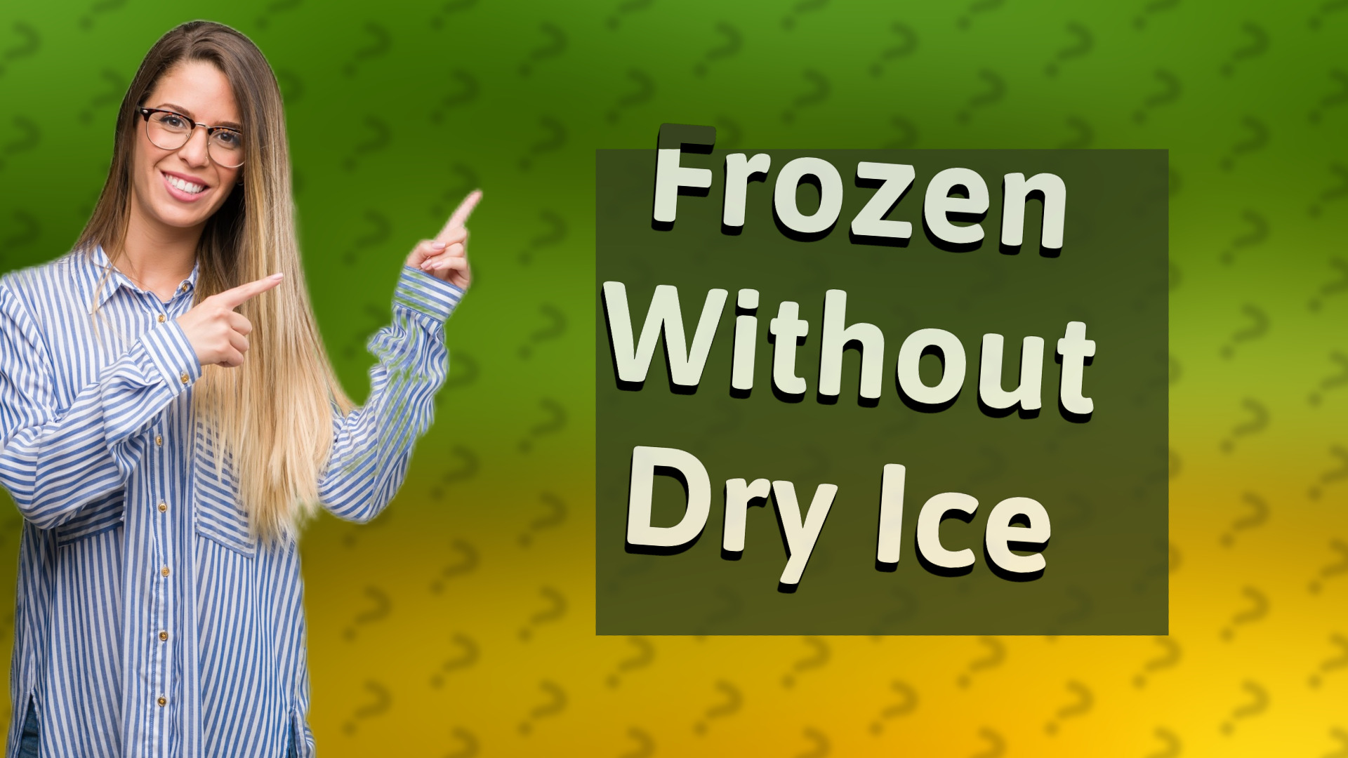 Frozen Without Dry Ice