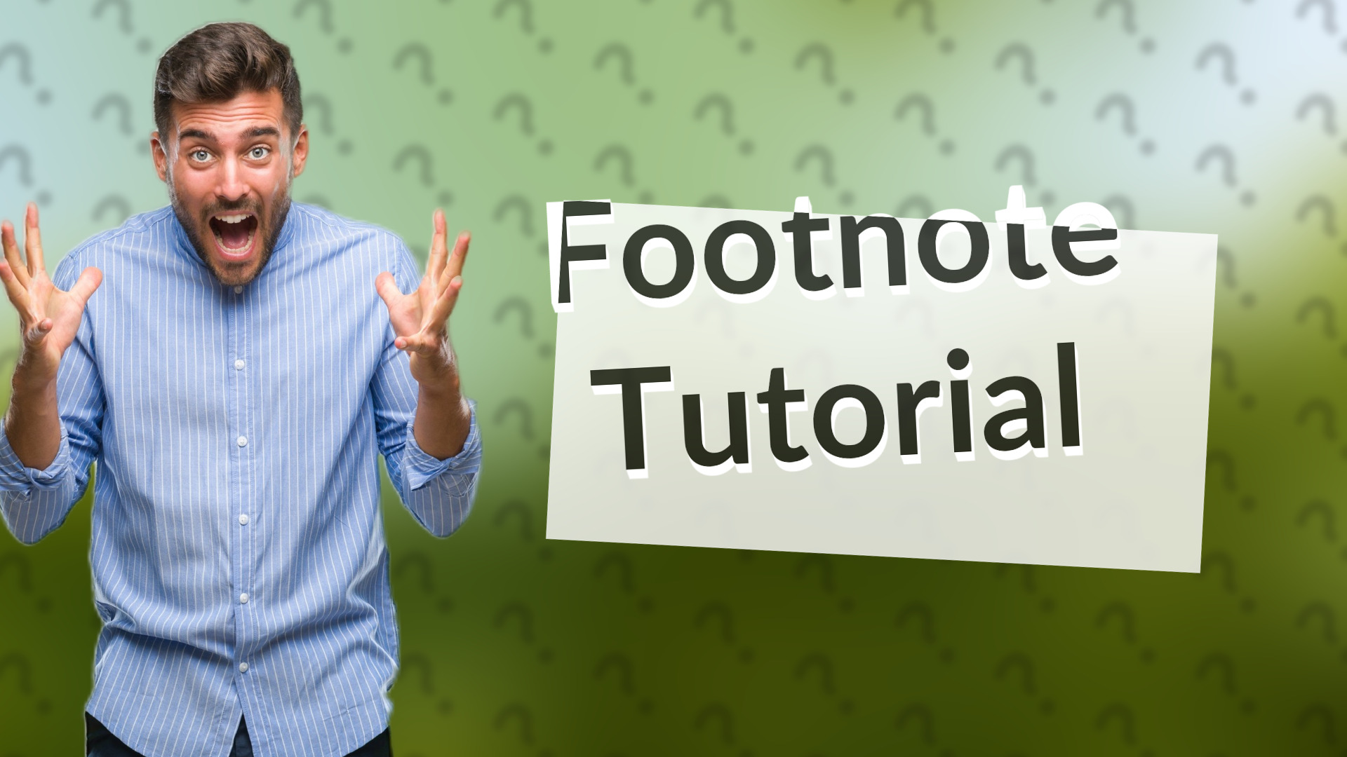 Footnote Tutorial