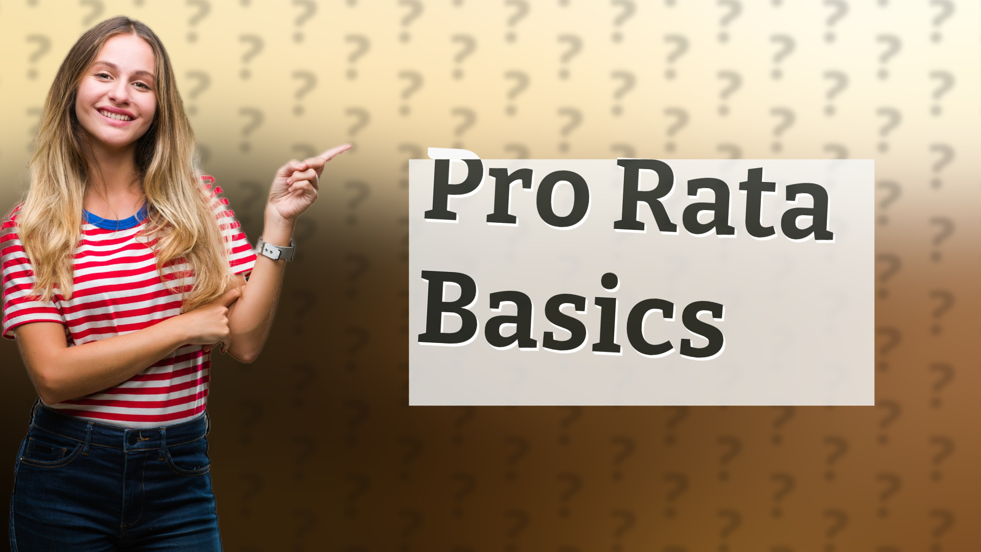 Pro Rata Basics