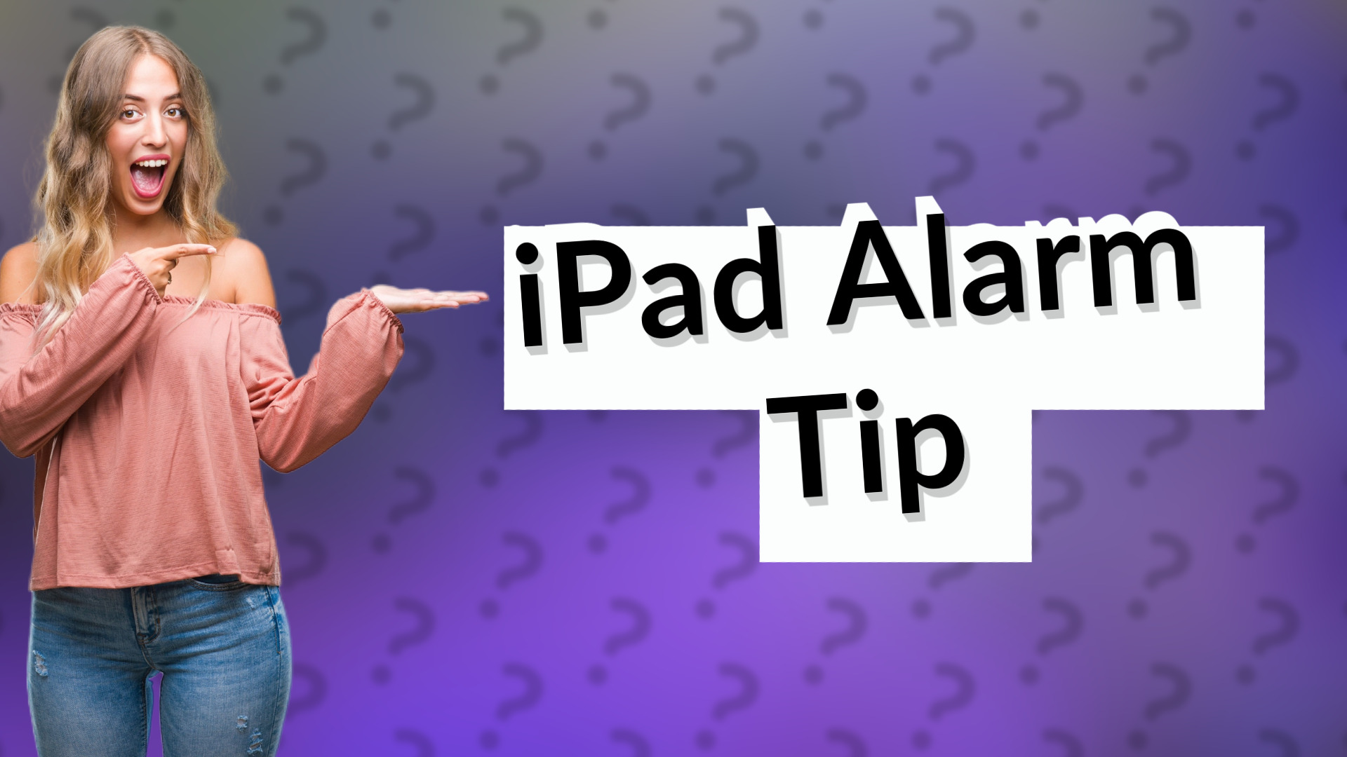 iPad Alarm Tip