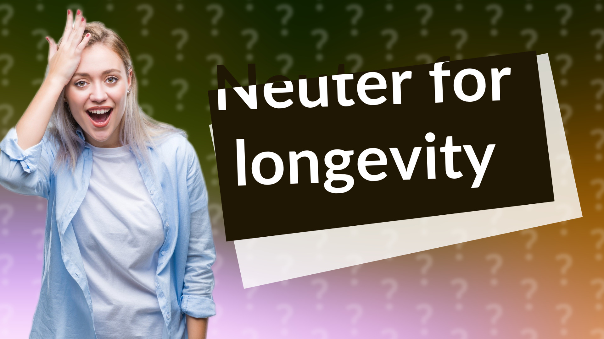 Neuter for longevity