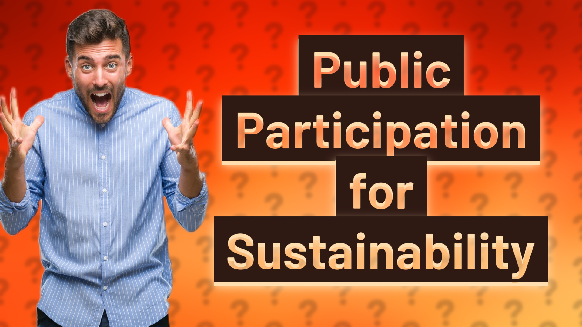 Public Participation for Sustainability