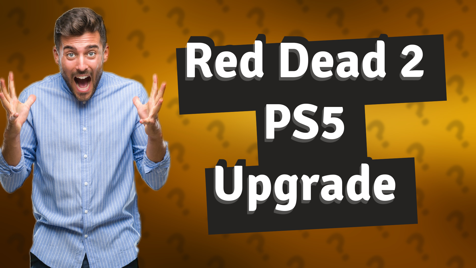 Red Dead 2 PS5 Upgrade