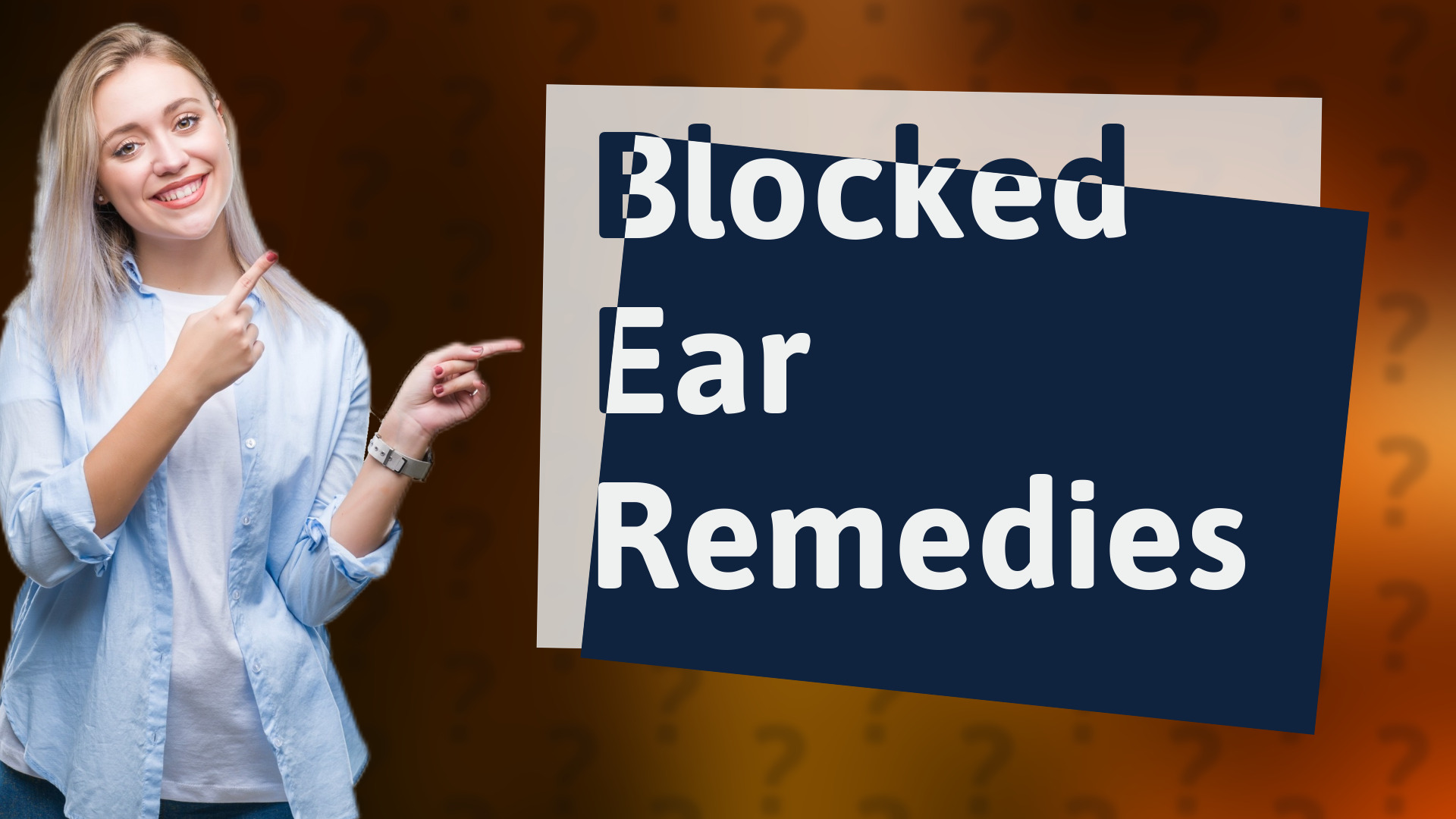 Blocked Ear Remedies
